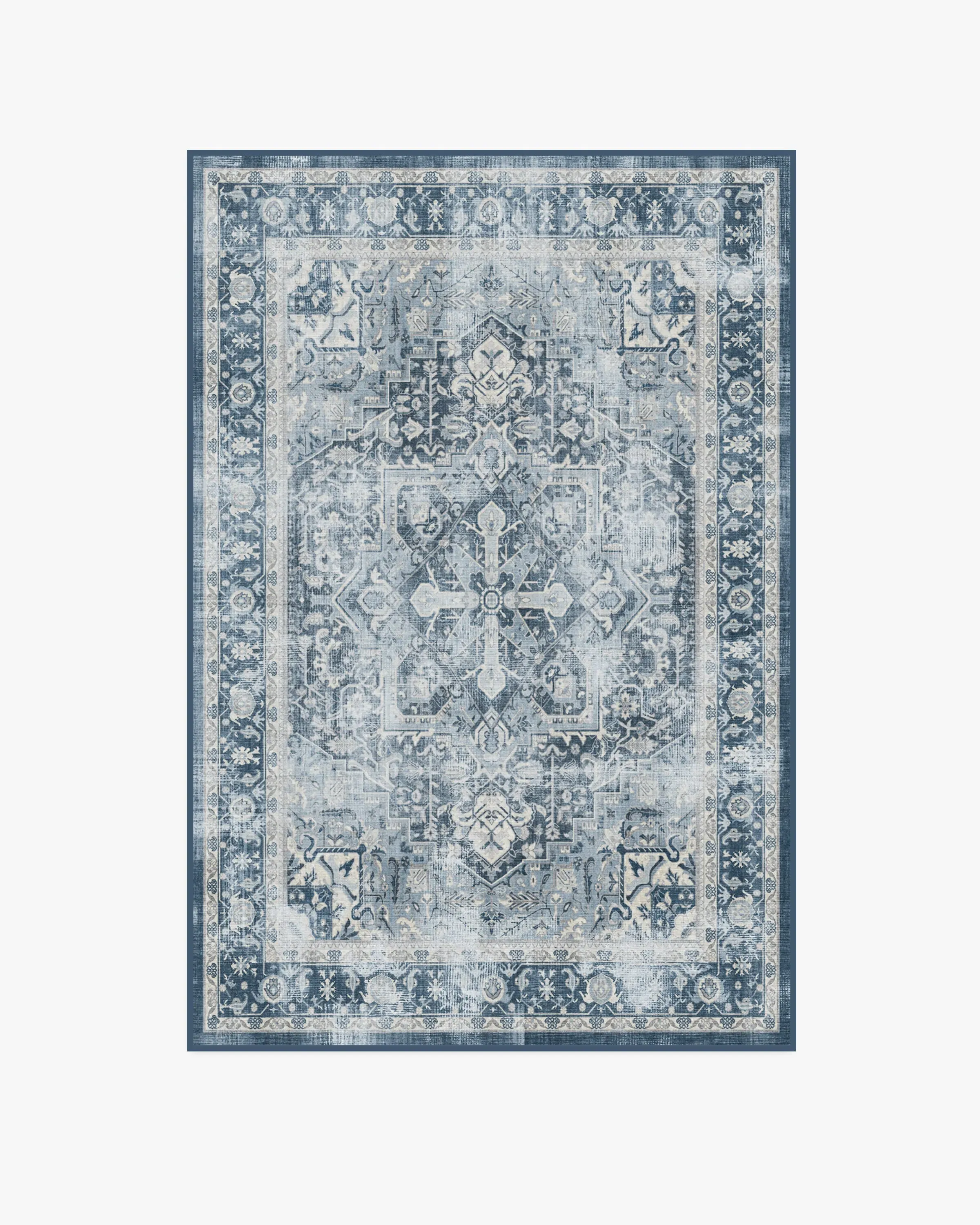 Machine Washable Area Rug - Navy Blue
