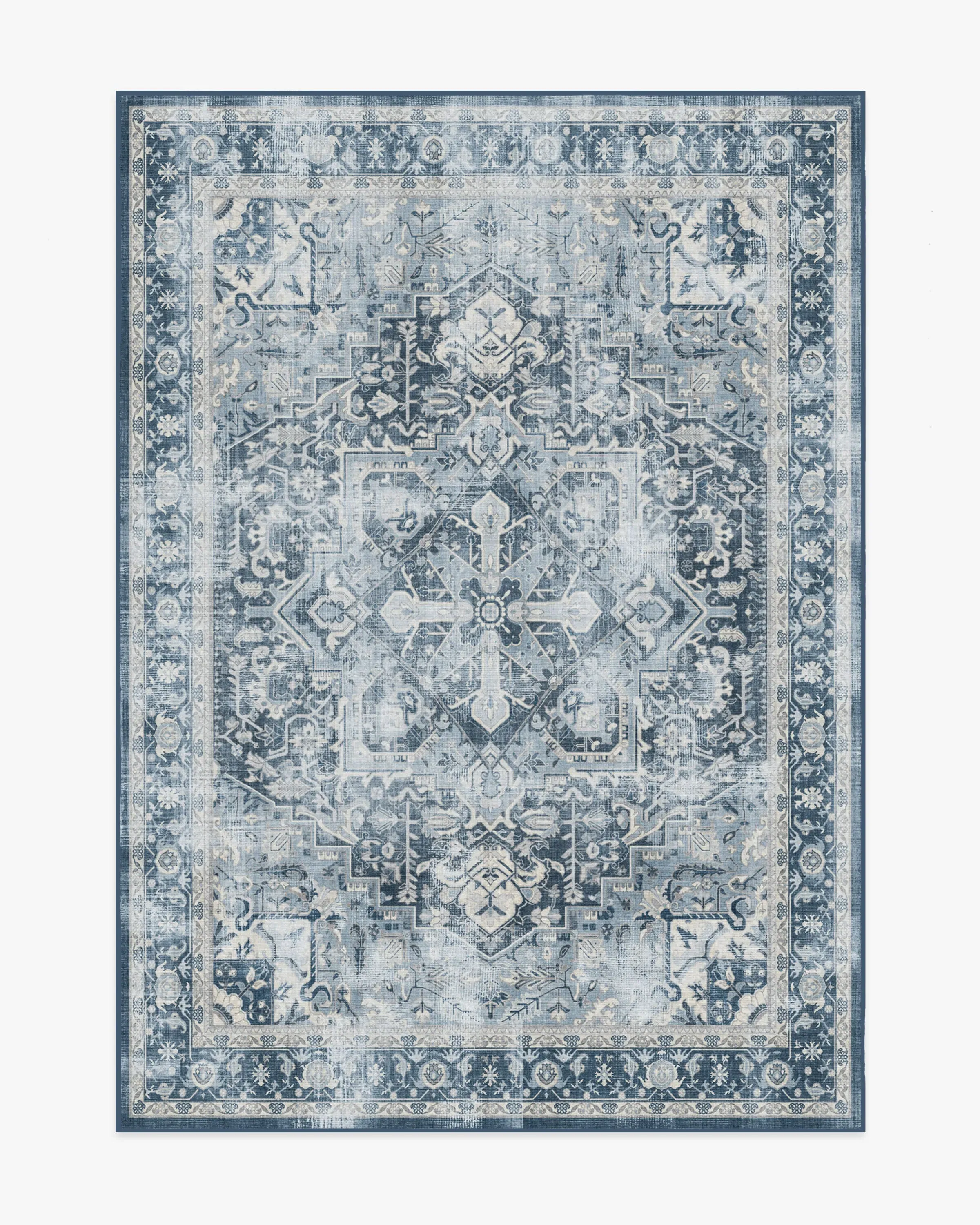Machine Washable Area Rug - Navy Blue