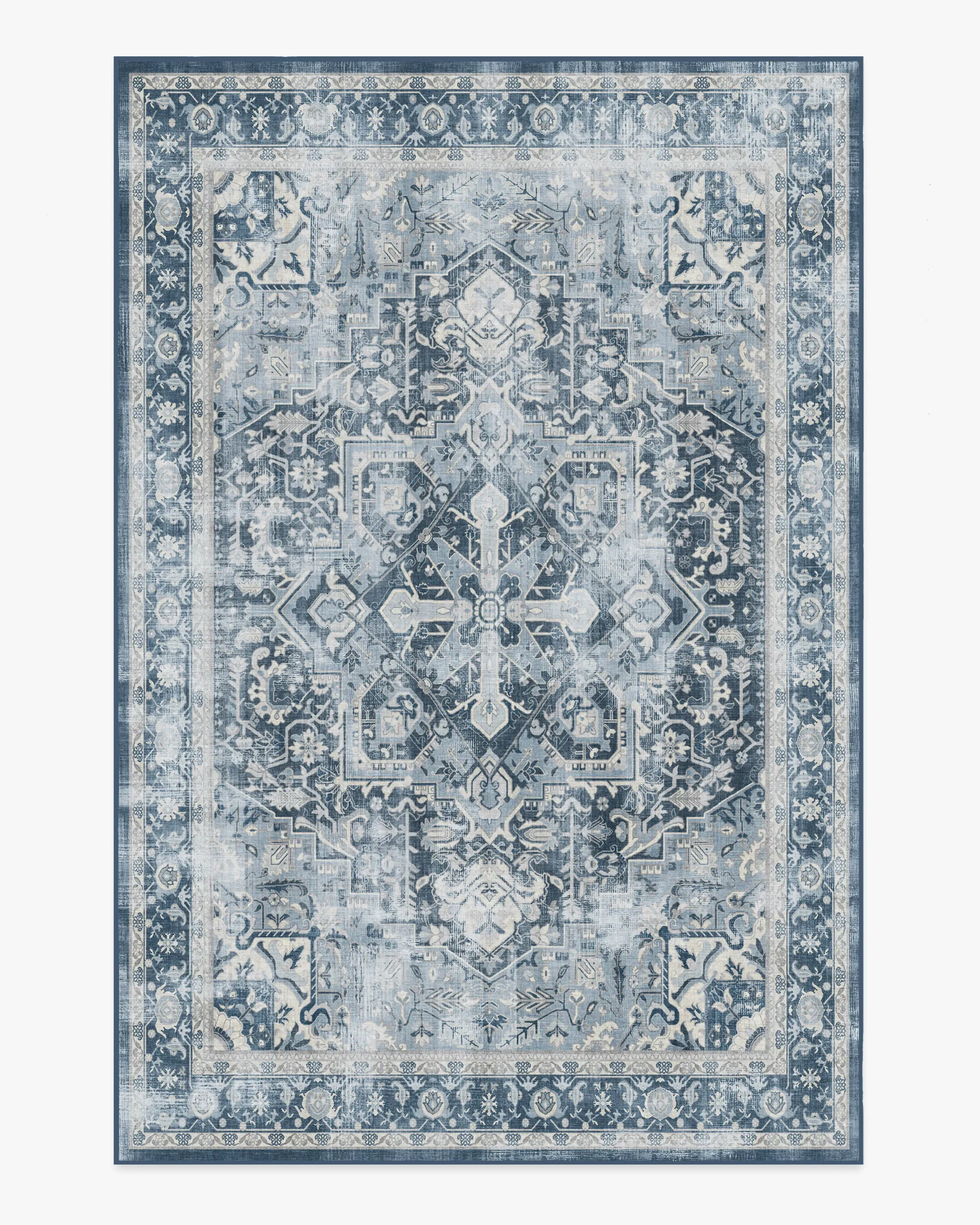 Machine Washable Area Rug - Navy Blue