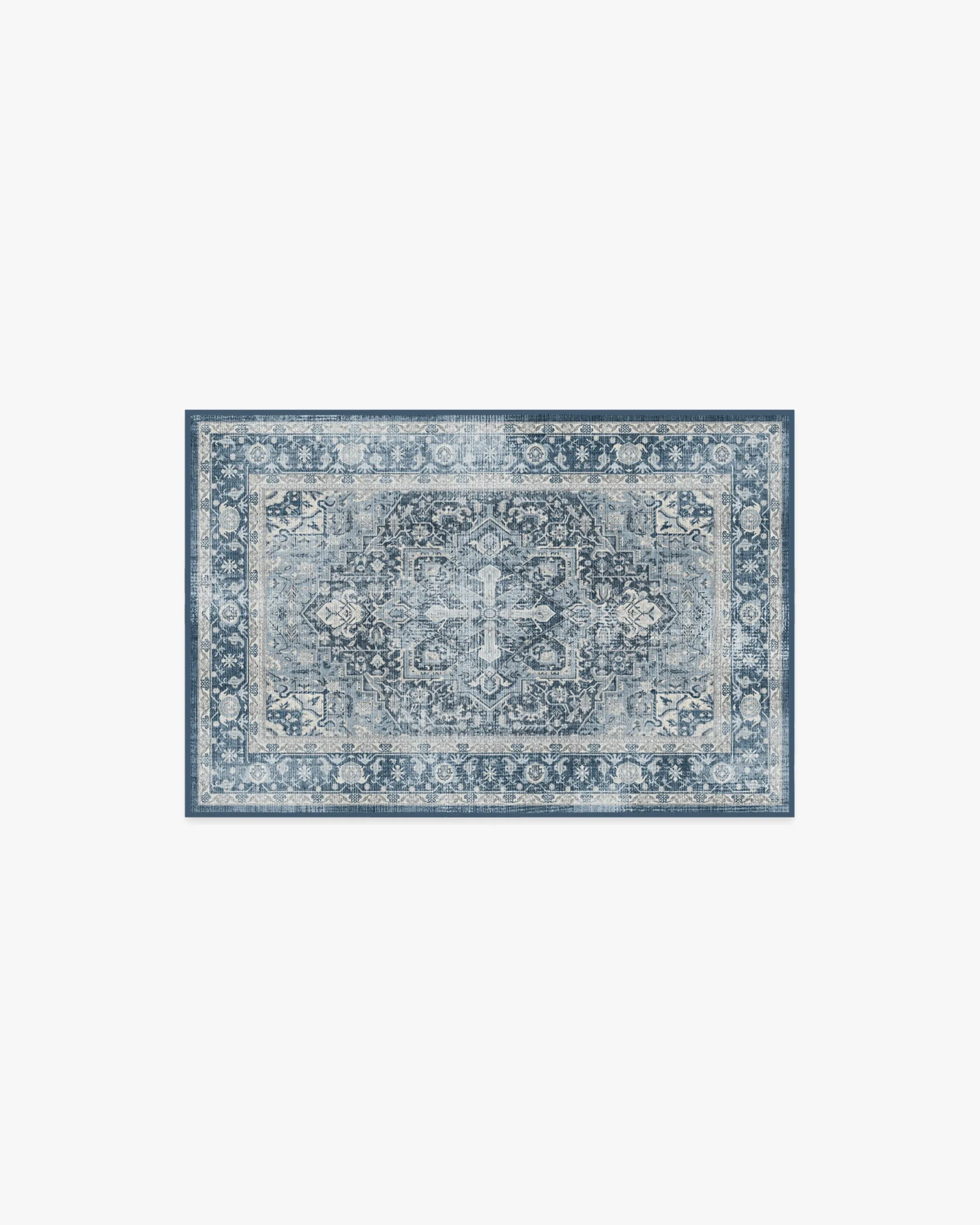 Machine Washable Area Rug - Navy Blue image