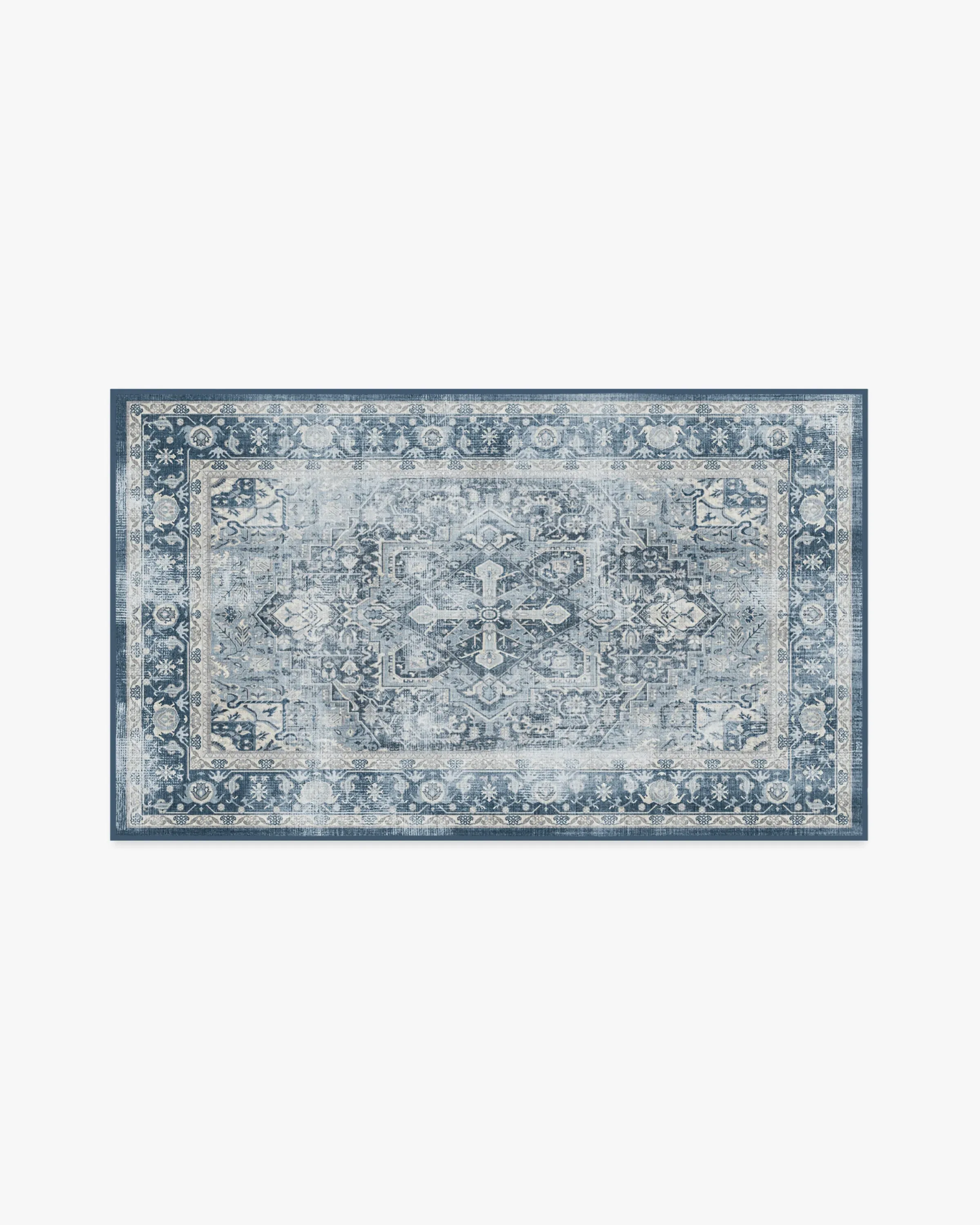 Machine Washable Area Rug - Navy Blue