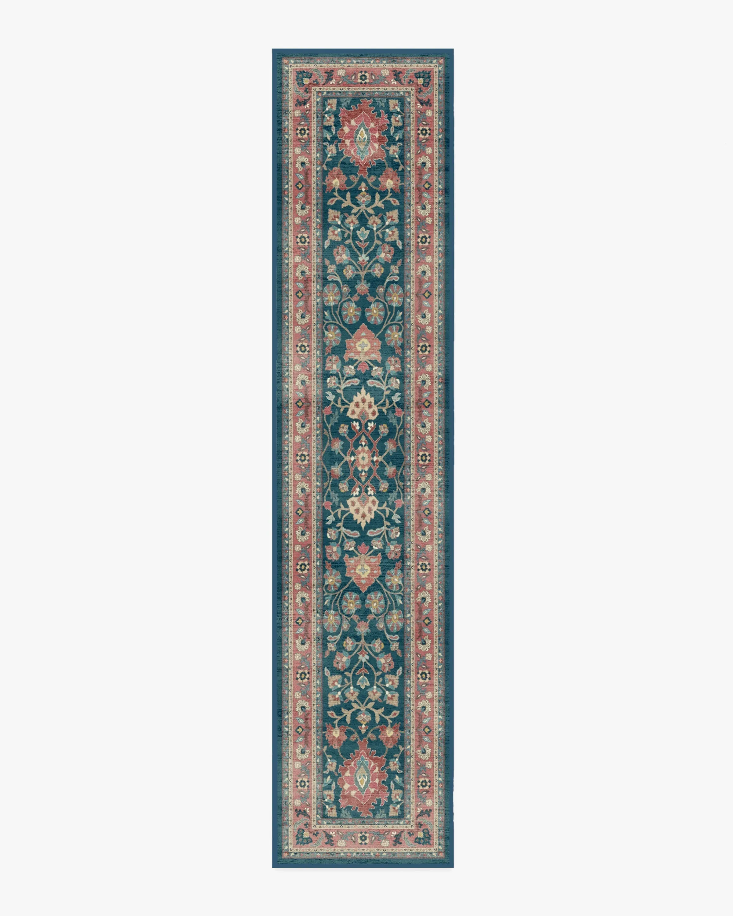 Machine Washable Area Rug - Navy, Cayenne