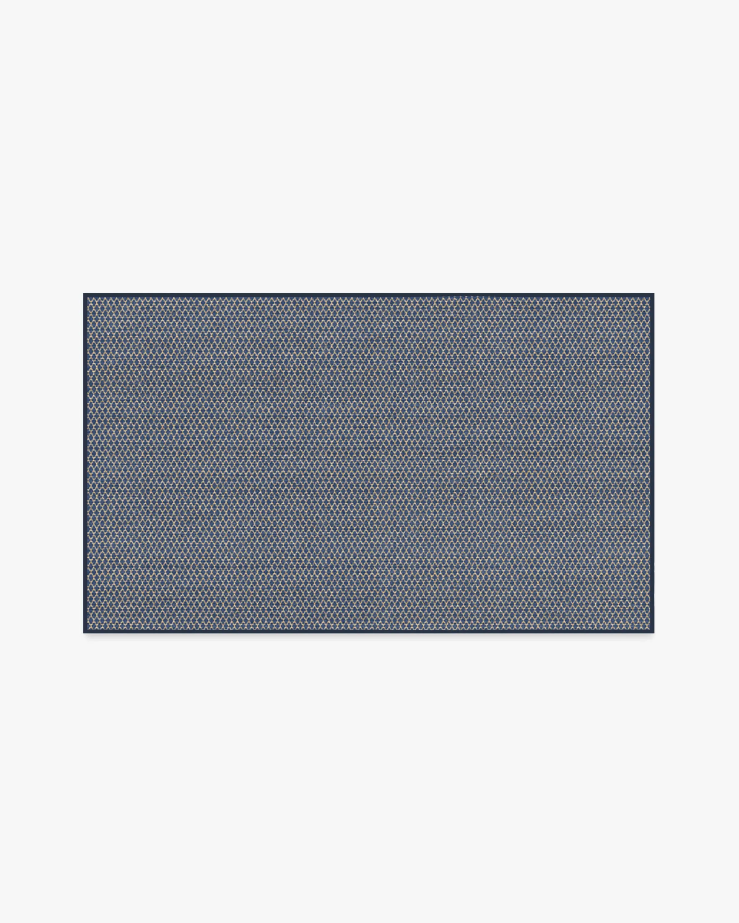 Machine Washable Area Rug - Navy, Polyester image