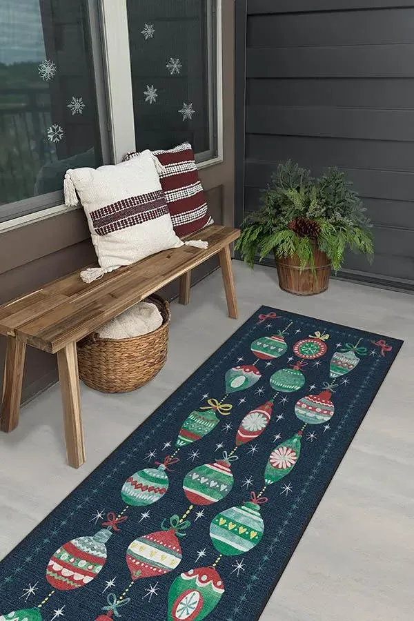 Machine Washable Area Rug - Navy