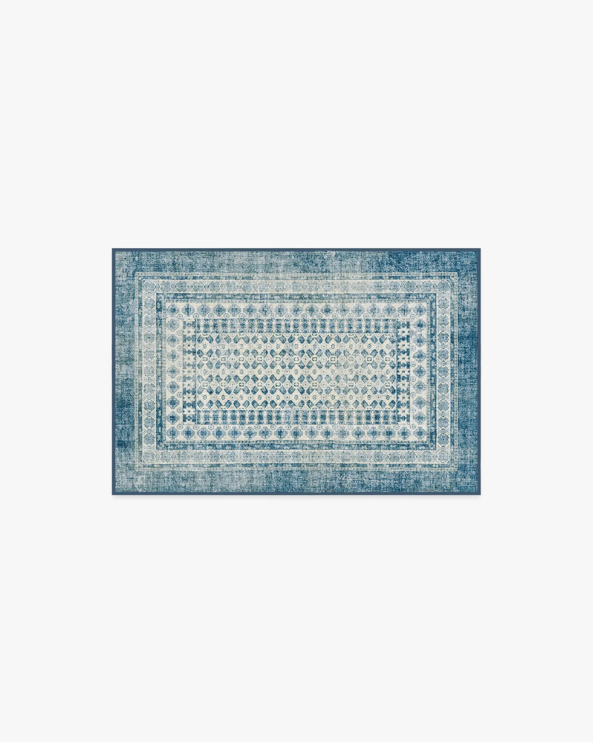 Machine Washable Area Rug - Ocean Blue image
