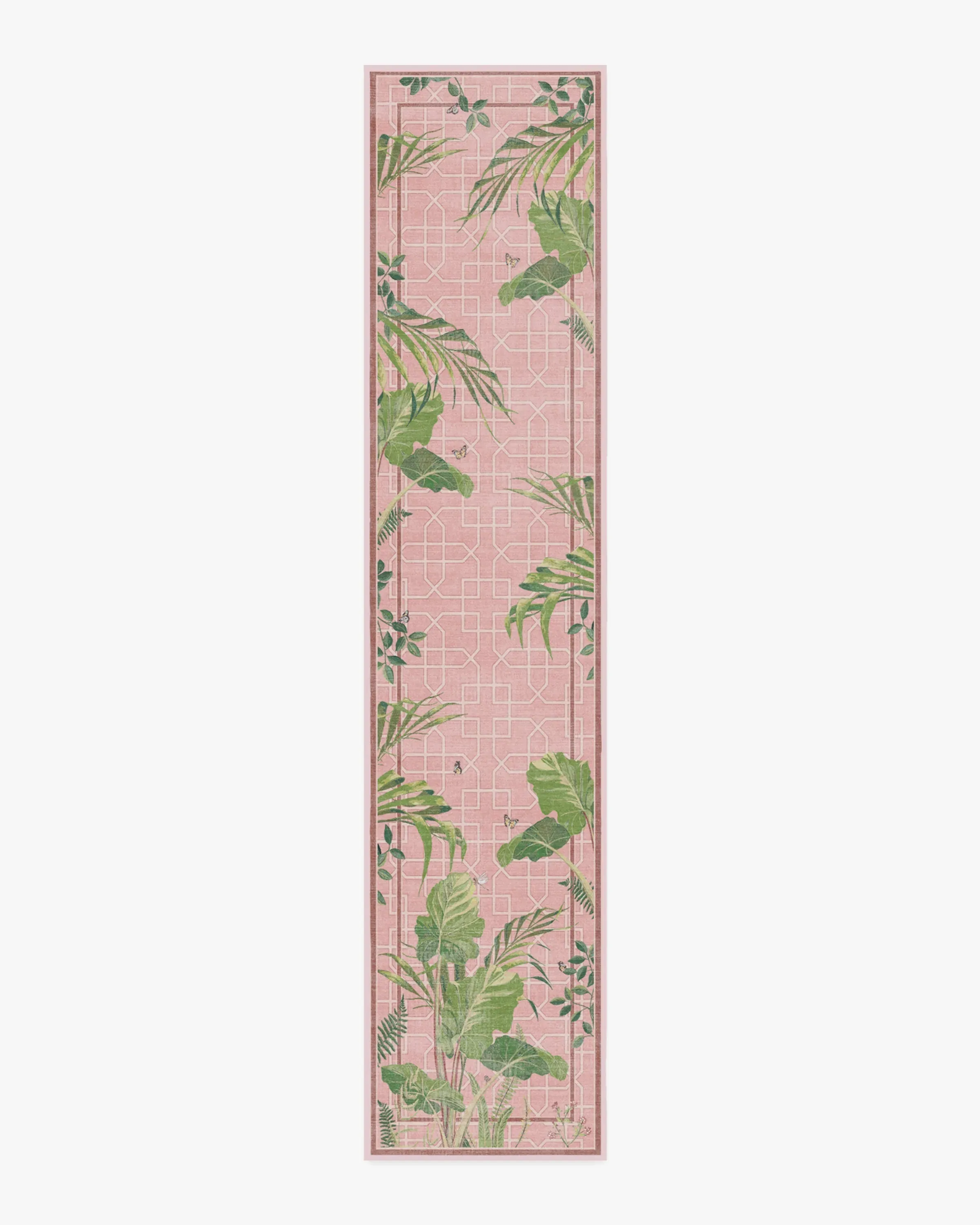 Machine Washable Area Rug - Pink, Flatwoven
