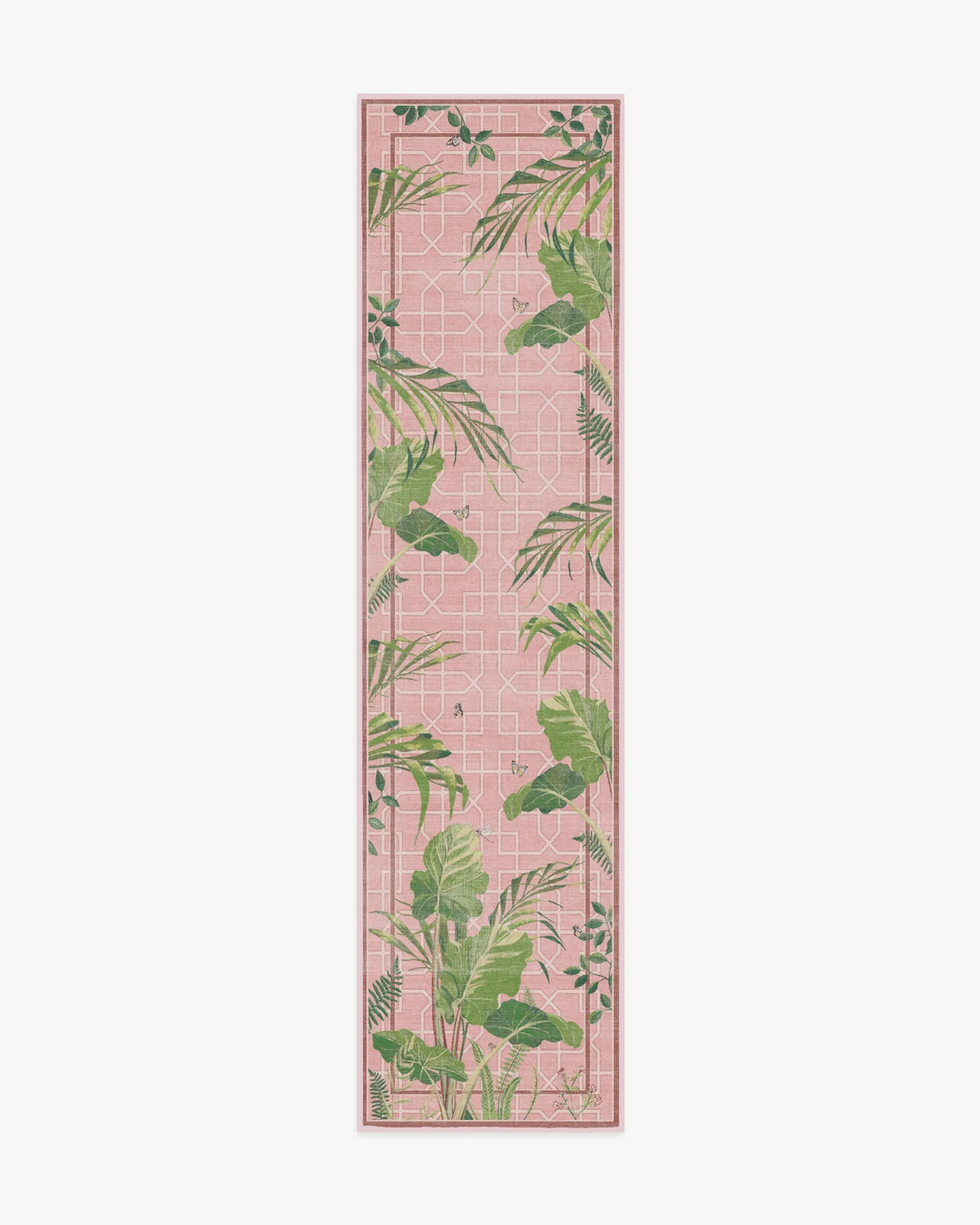 Machine Washable Area Rug - Pink, Flatwoven