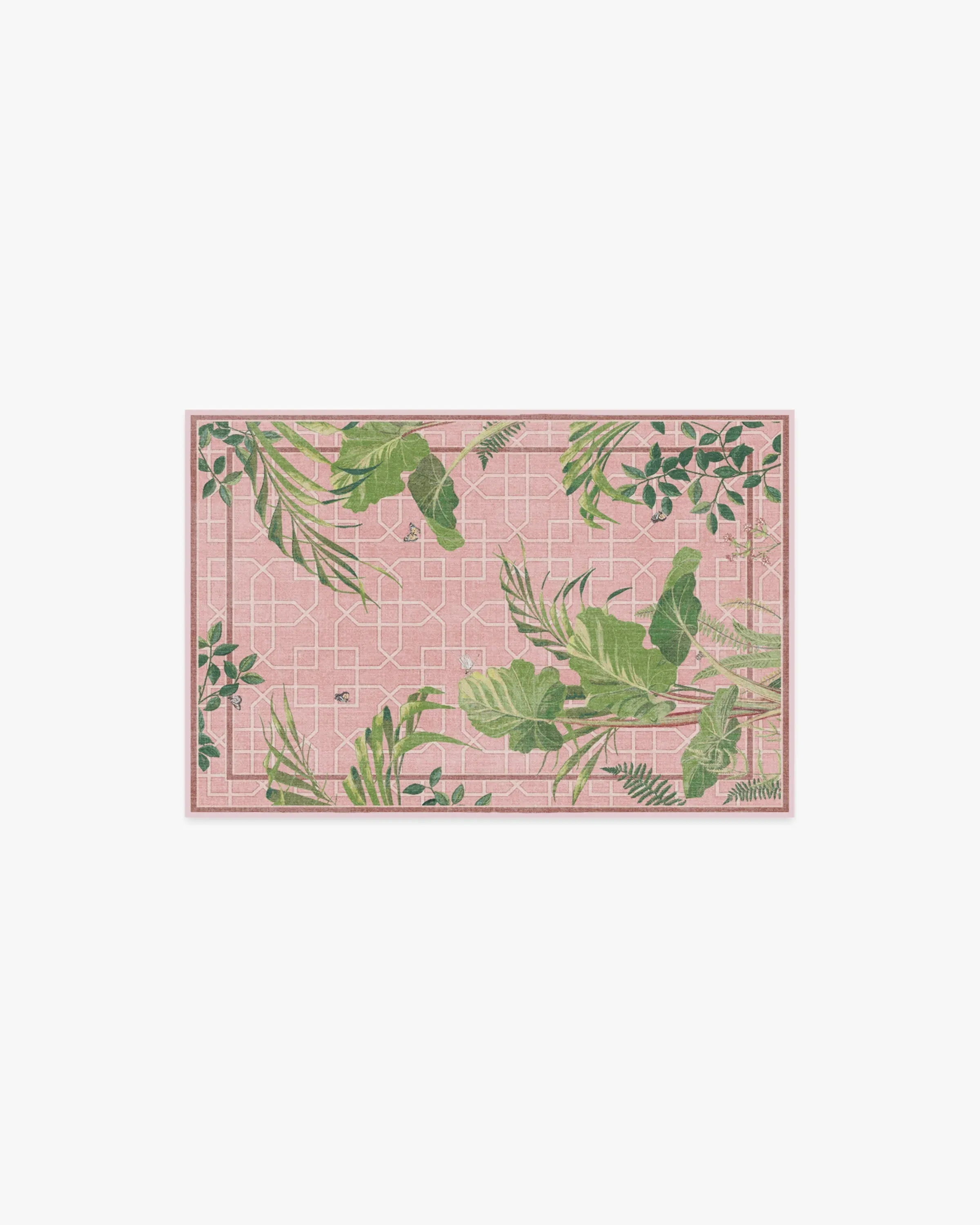 Machine Washable Area Rug - Pink, Flatwoven image