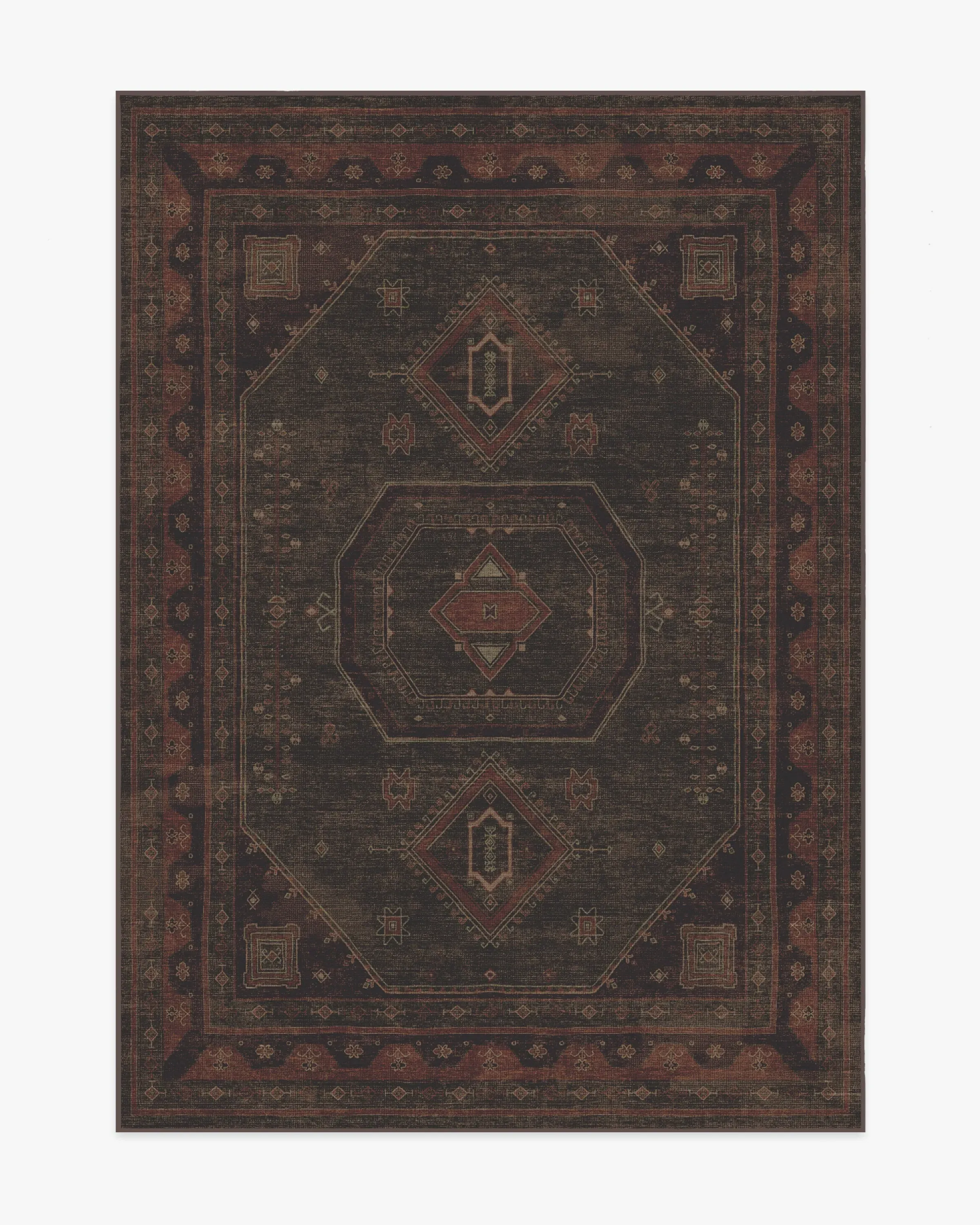 Machine Washable Area Rug - Red