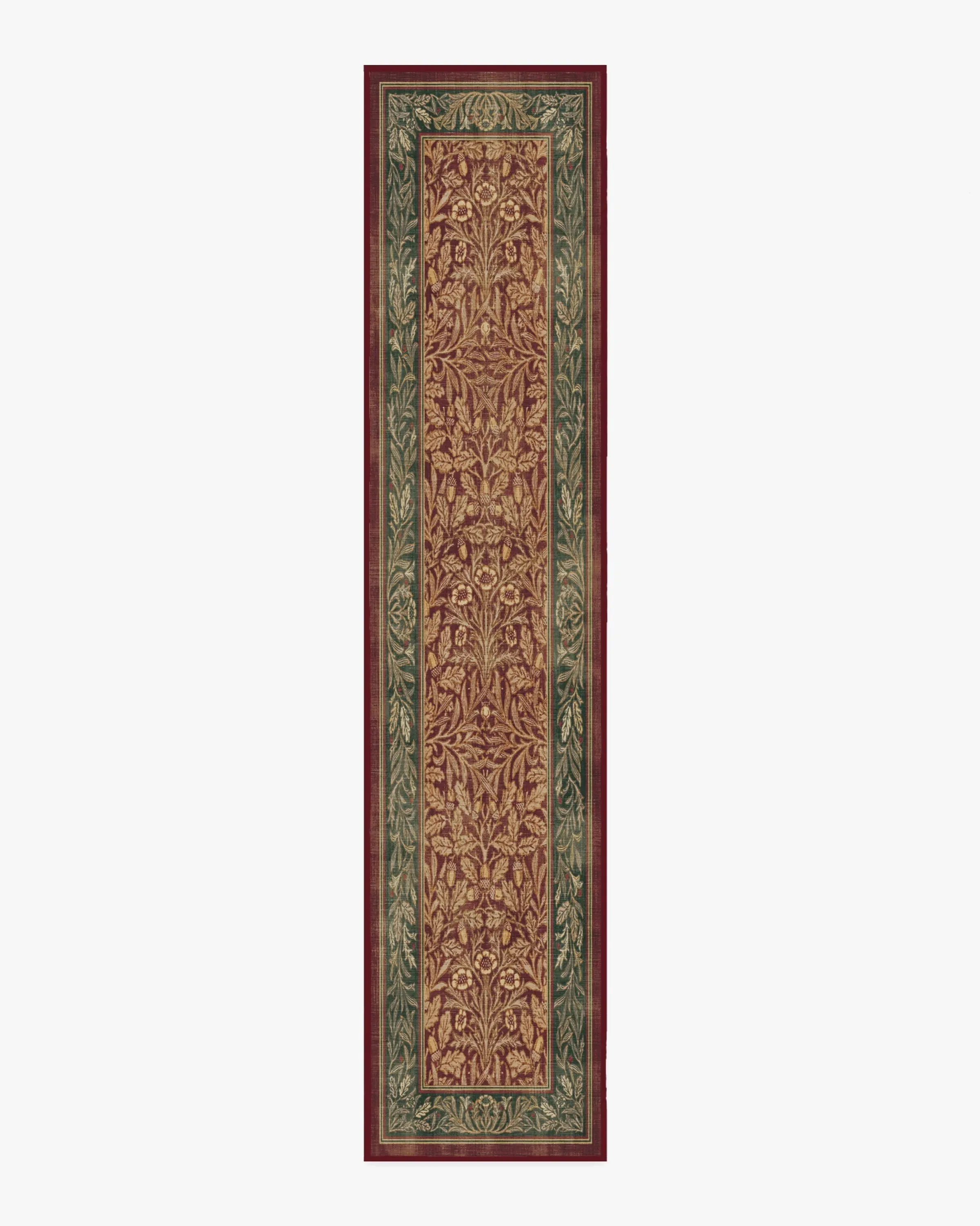 Machine Washable Area Rug - Red, Flatwoven
