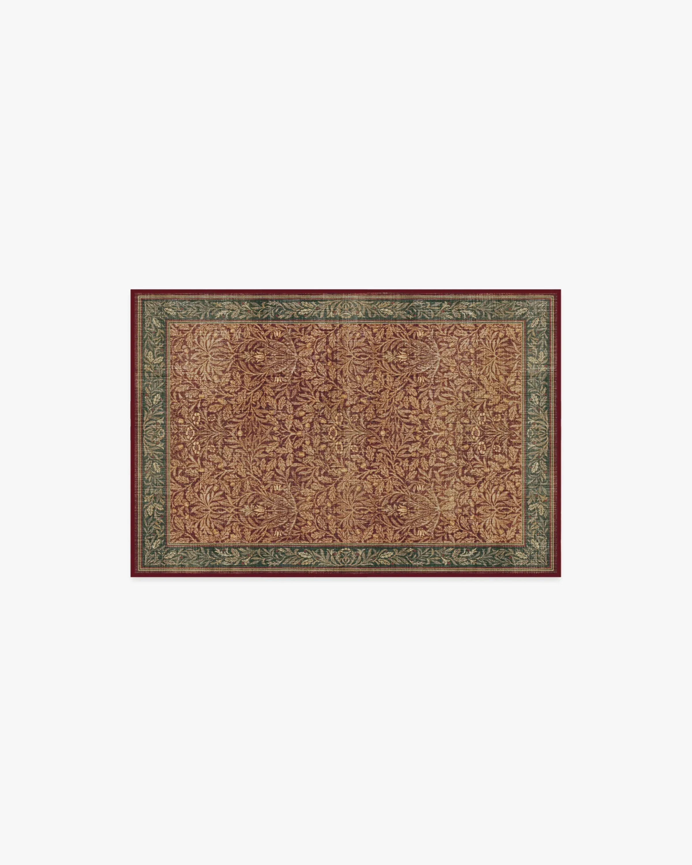 Machine Washable Area Rug - Red, Flatwoven image