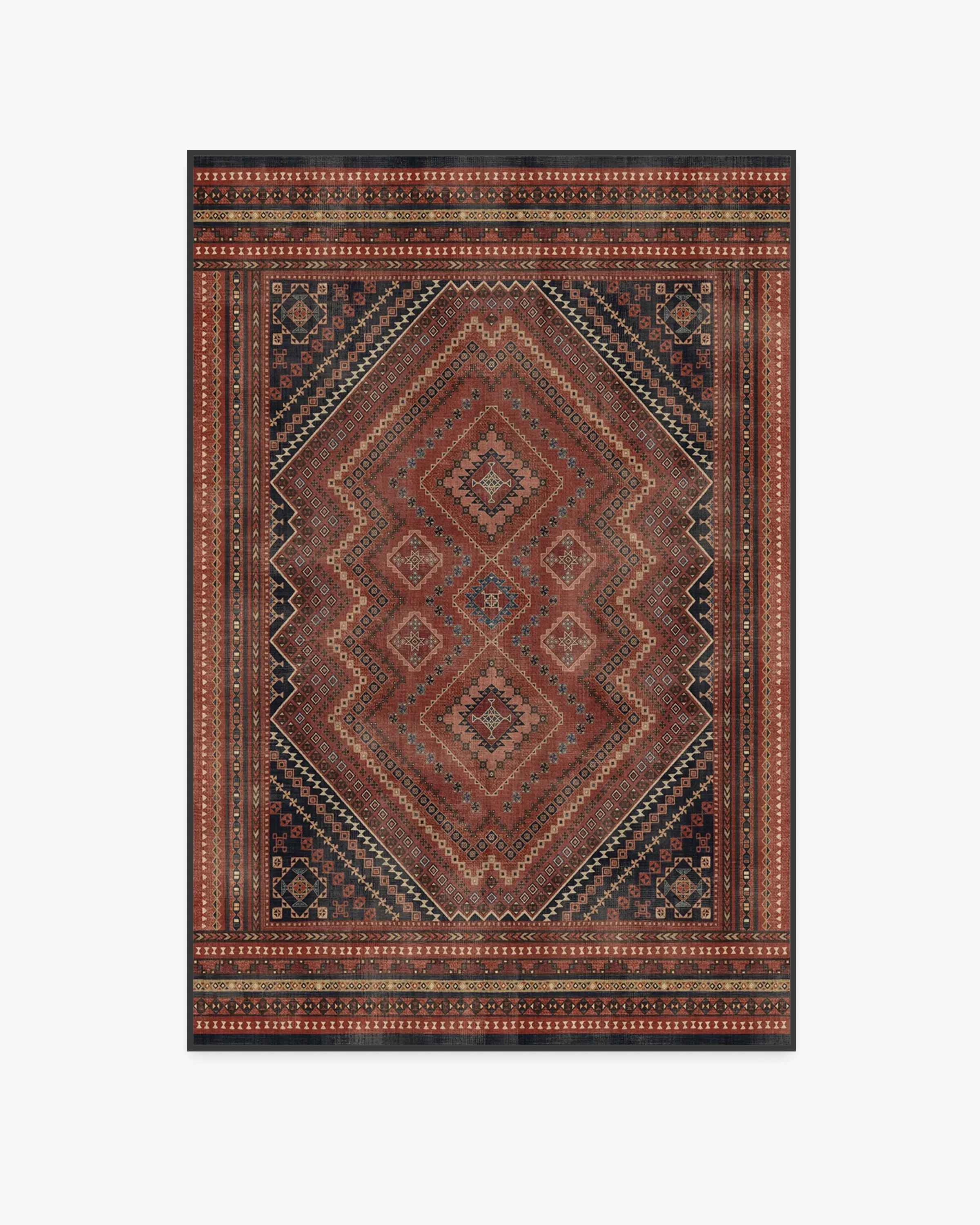 Machine Washable Area Rug - Red