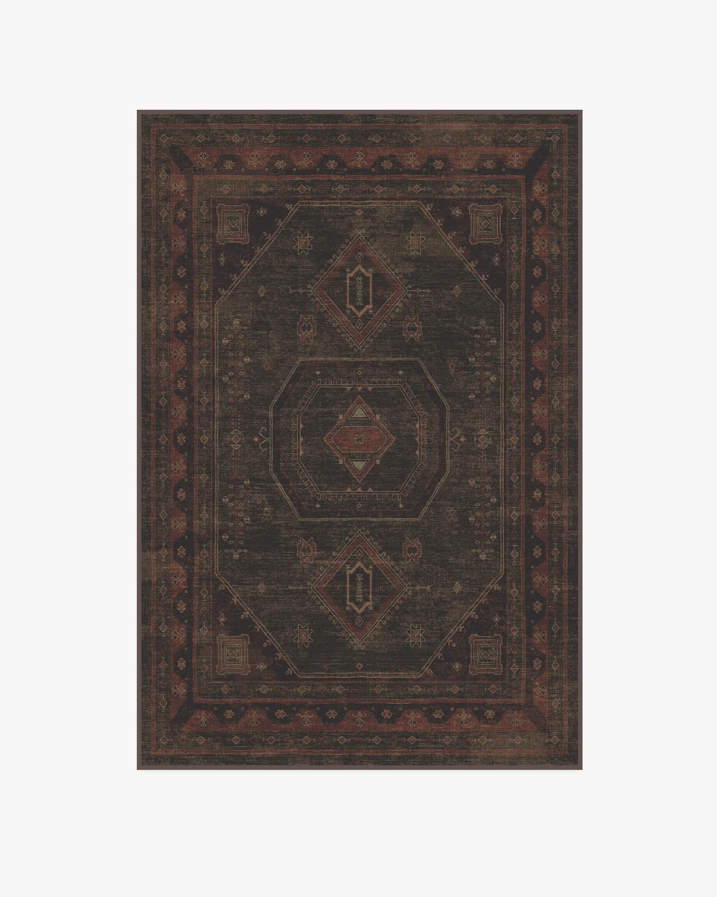 Machine Washable Area Rug - Red