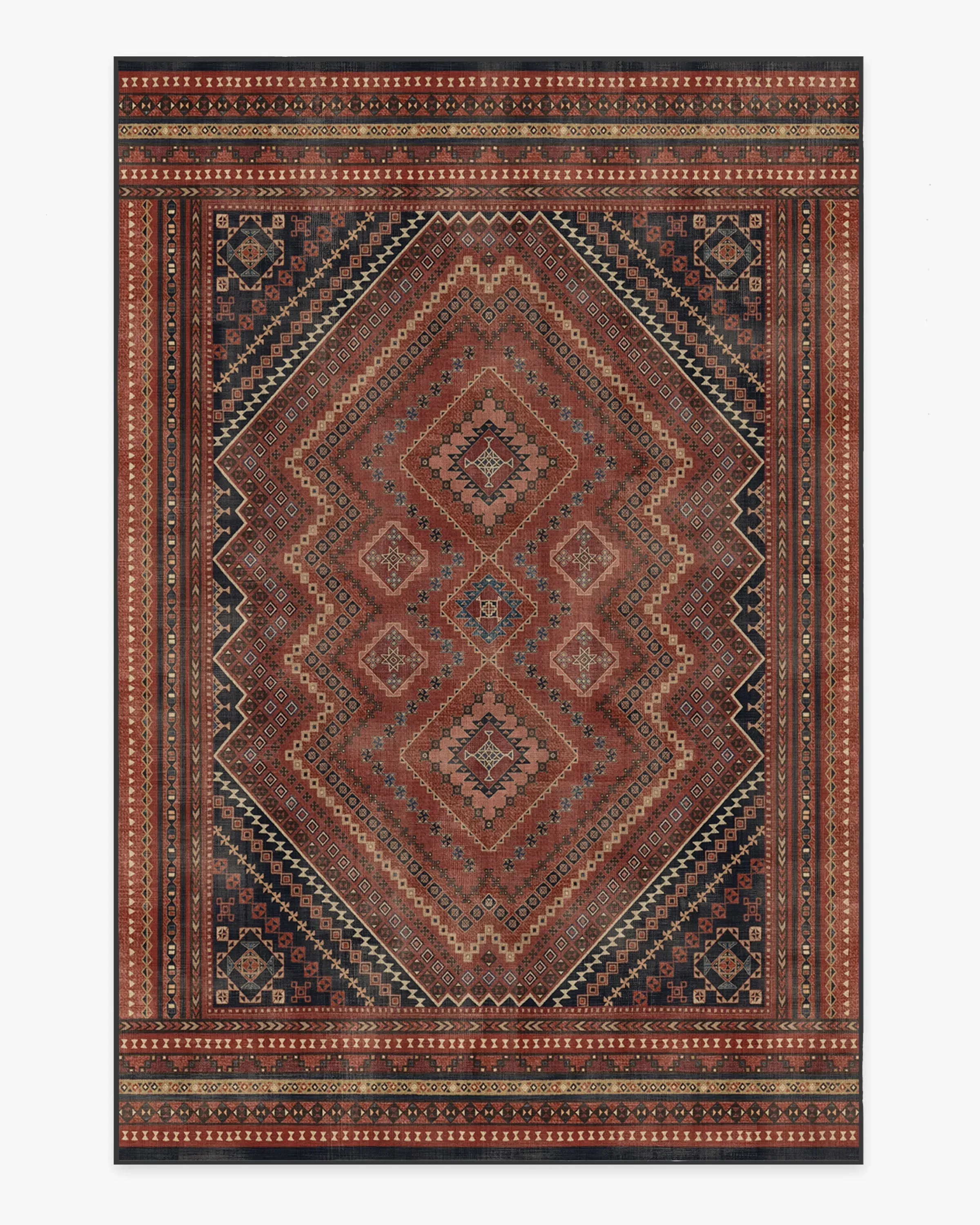 Machine Washable Area Rug - Red