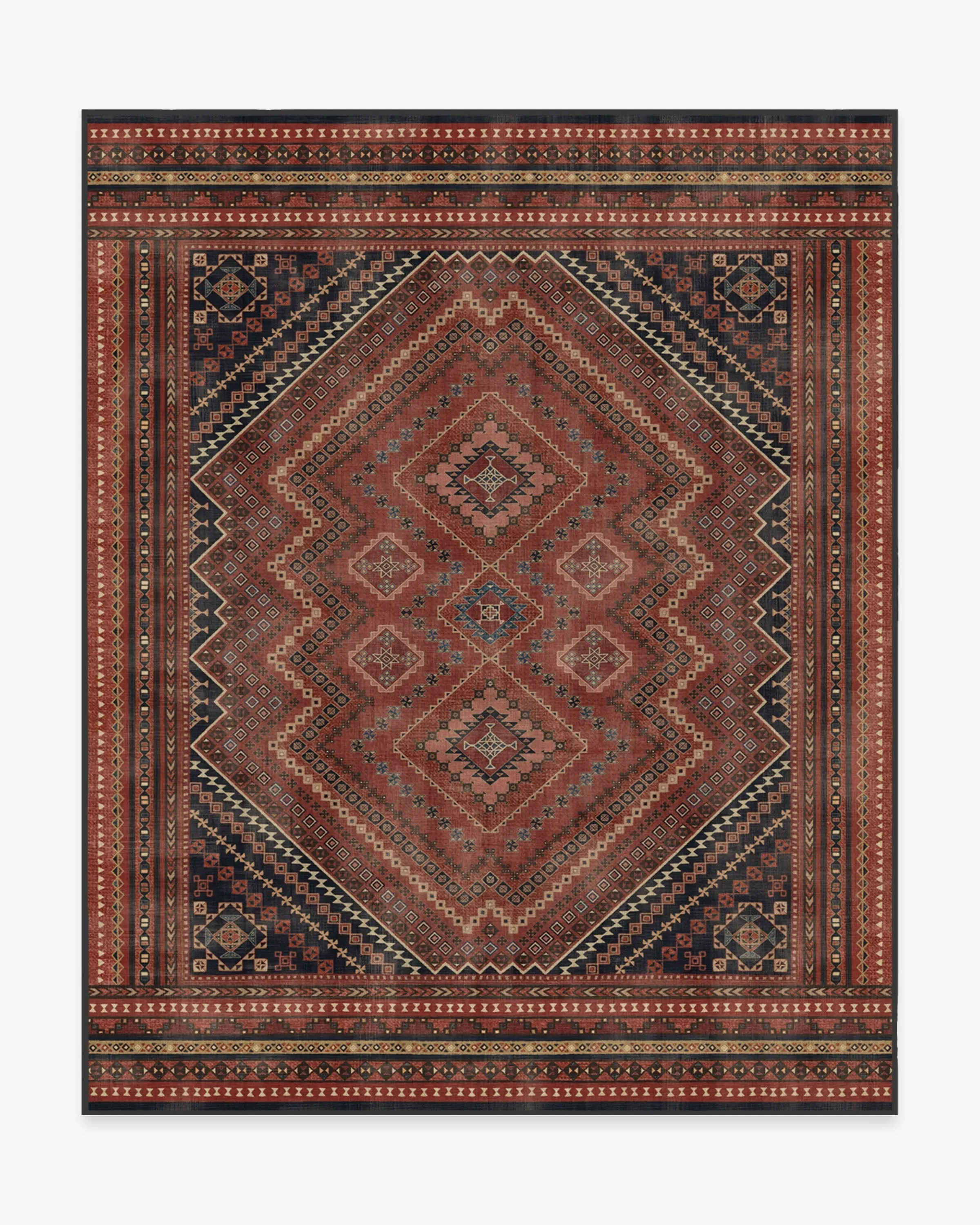 Machine Washable Area Rug - Red