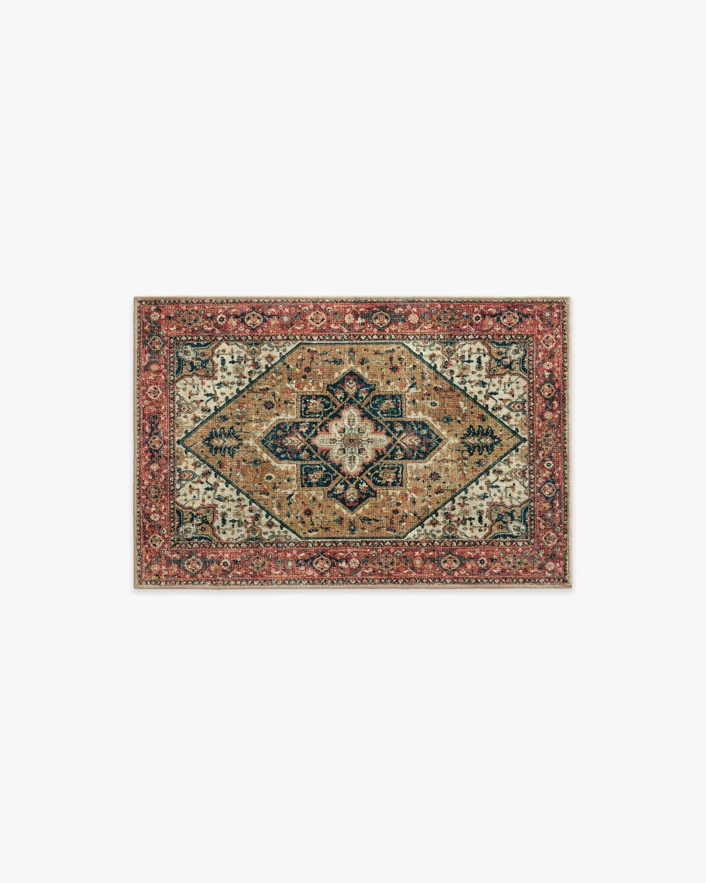 Machine Washable Area Rug - Red image