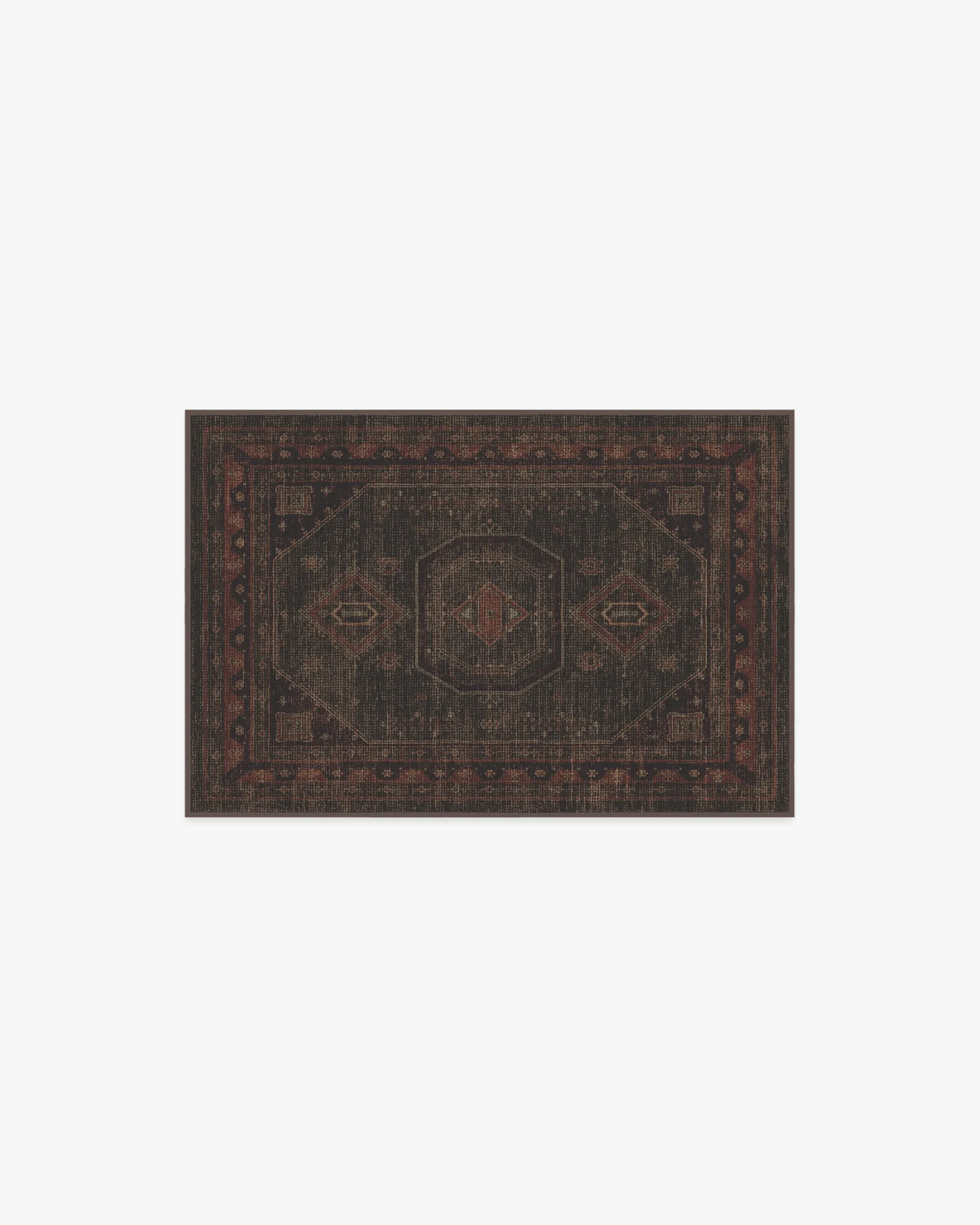 Machine Washable Area Rug - Red image