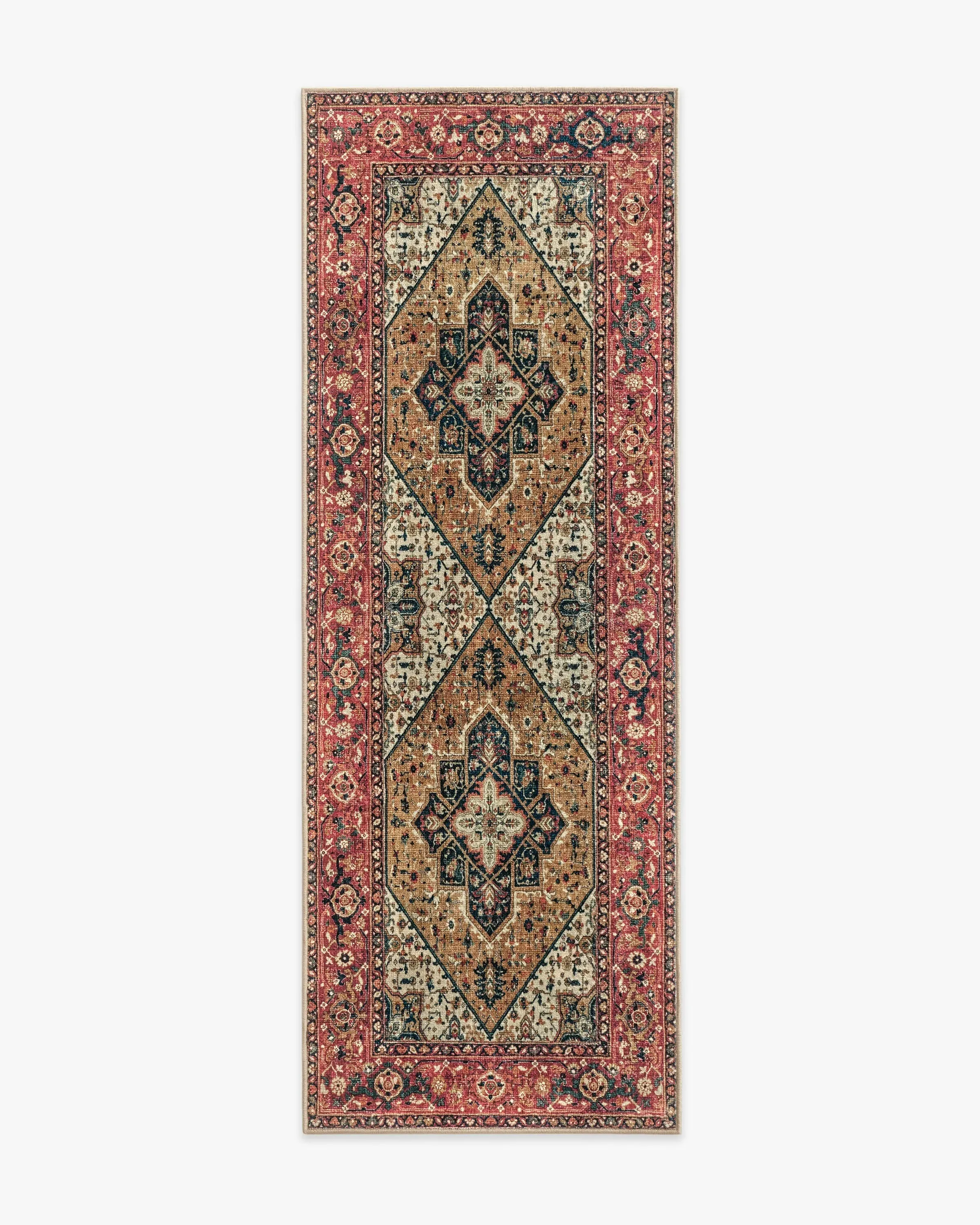 Machine Washable Area Rug - Red