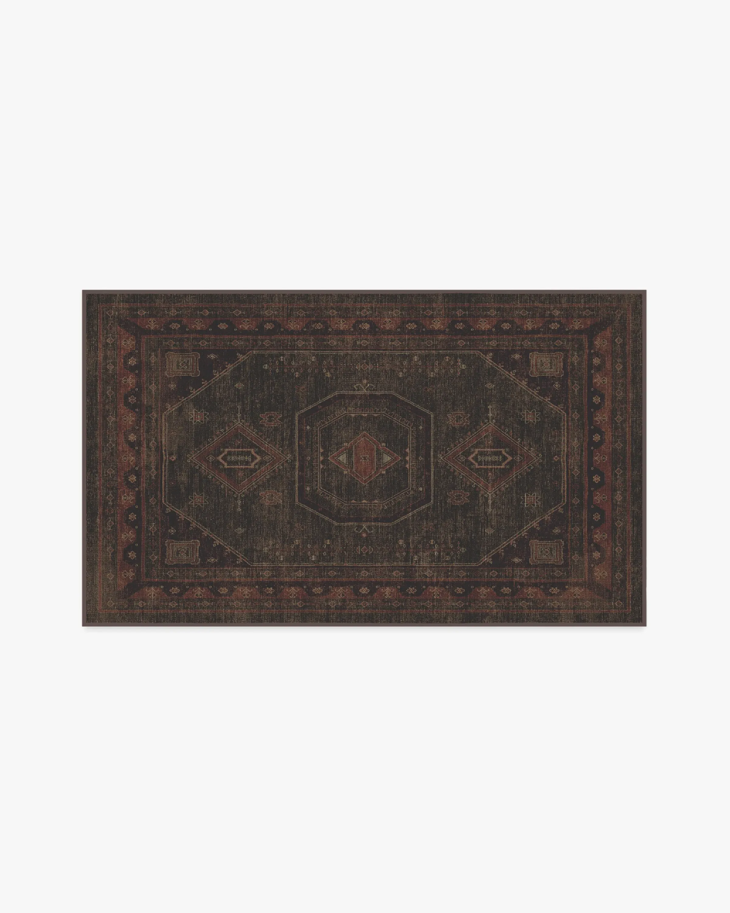 Machine Washable Area Rug - Red