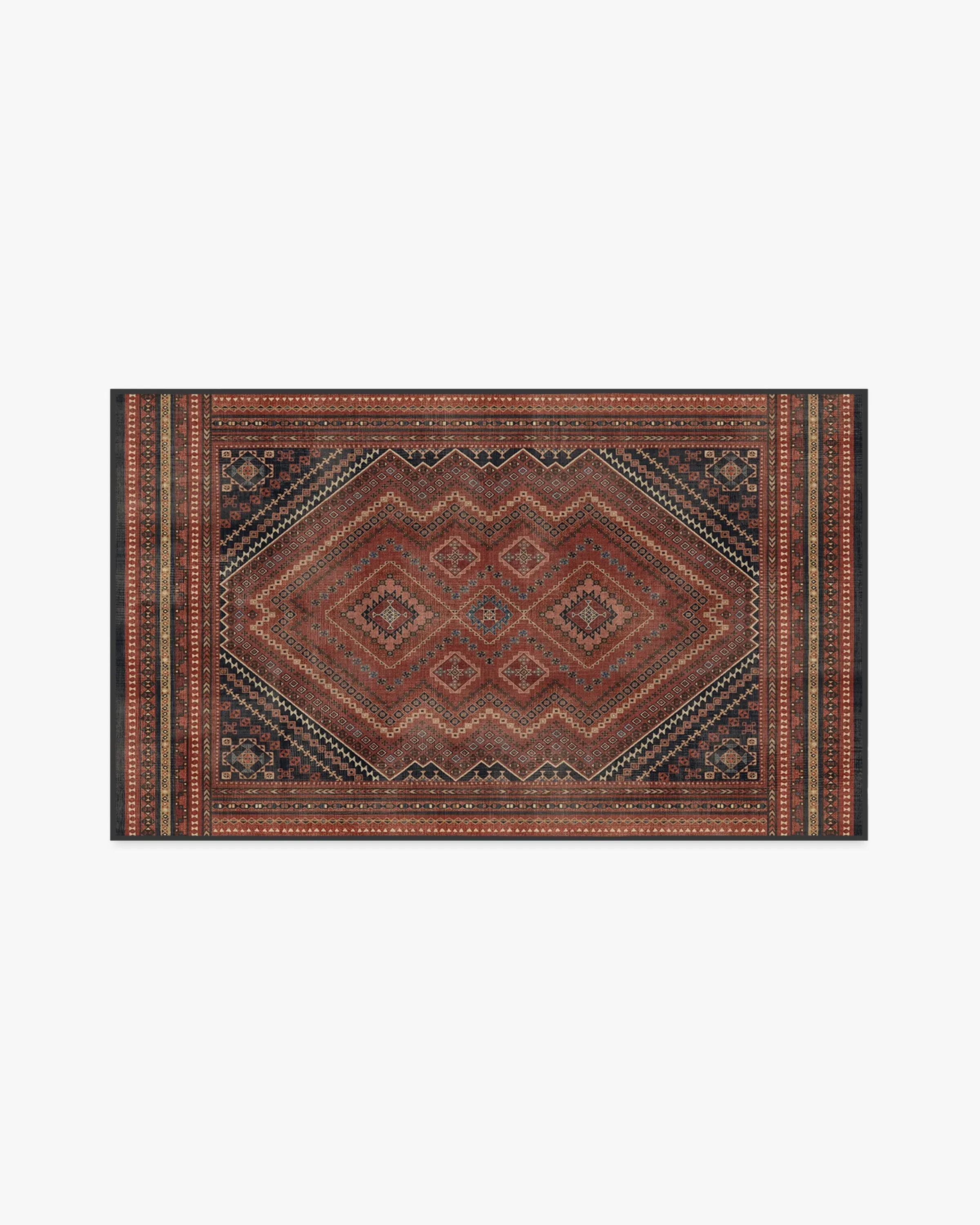 Machine Washable Area Rug - Red