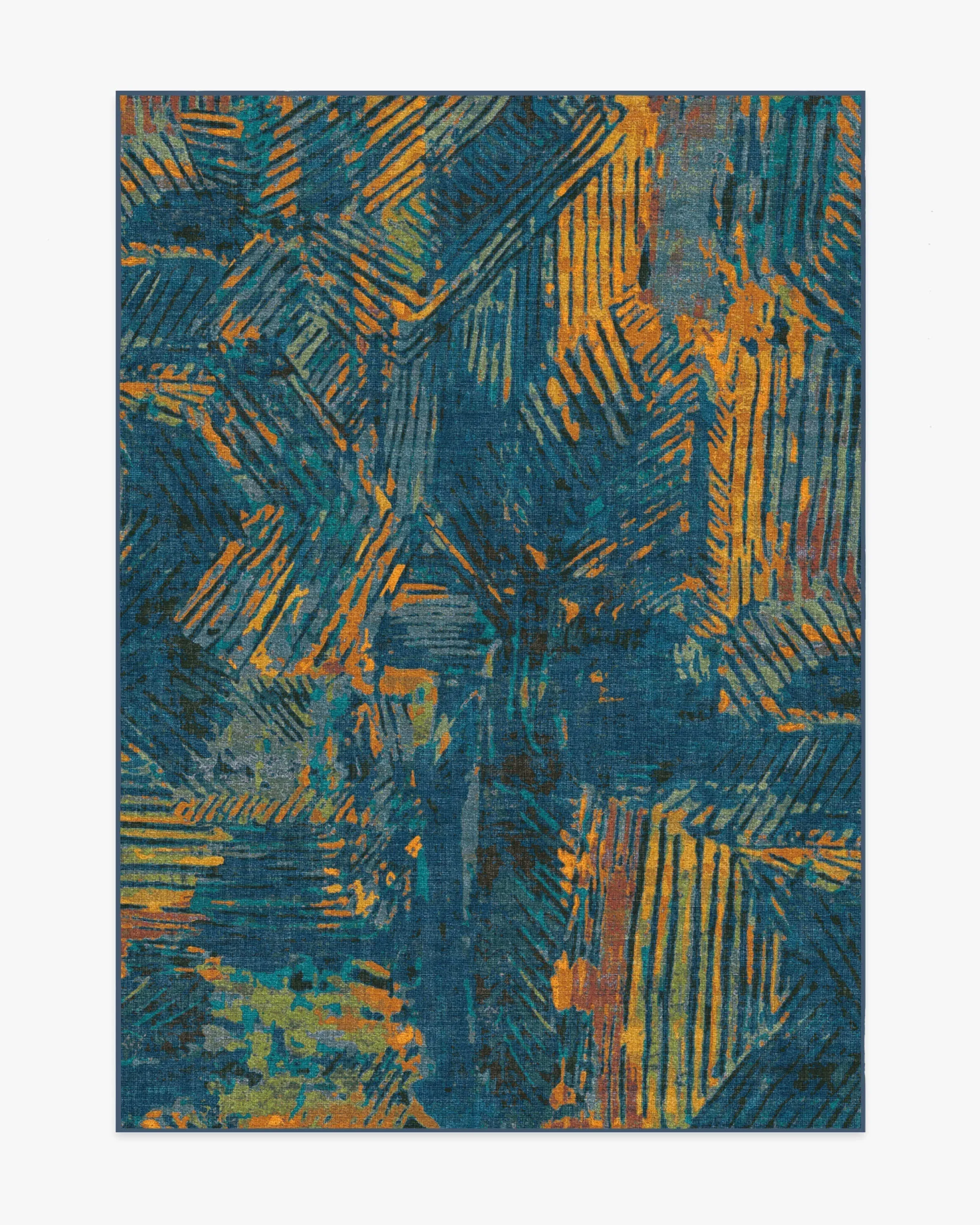 Machine Washable Area Rug - Royal Blue