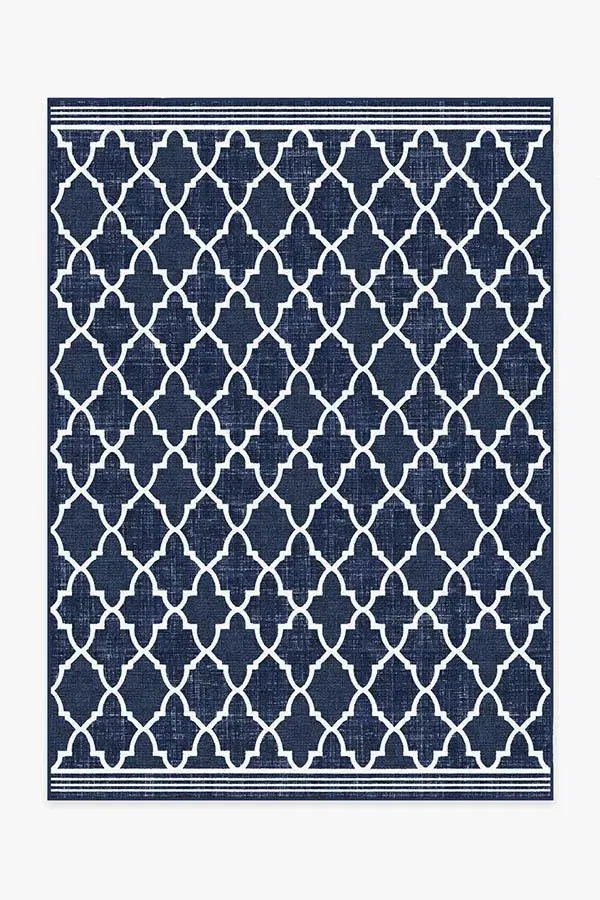 Machine Washable Area Rug - Royal Blue