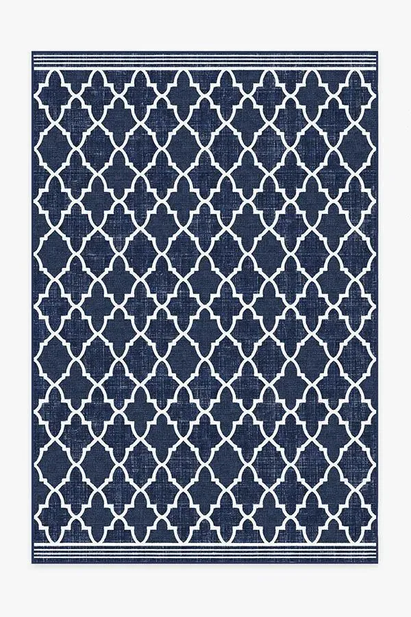 Machine Washable Area Rug - Royal Blue