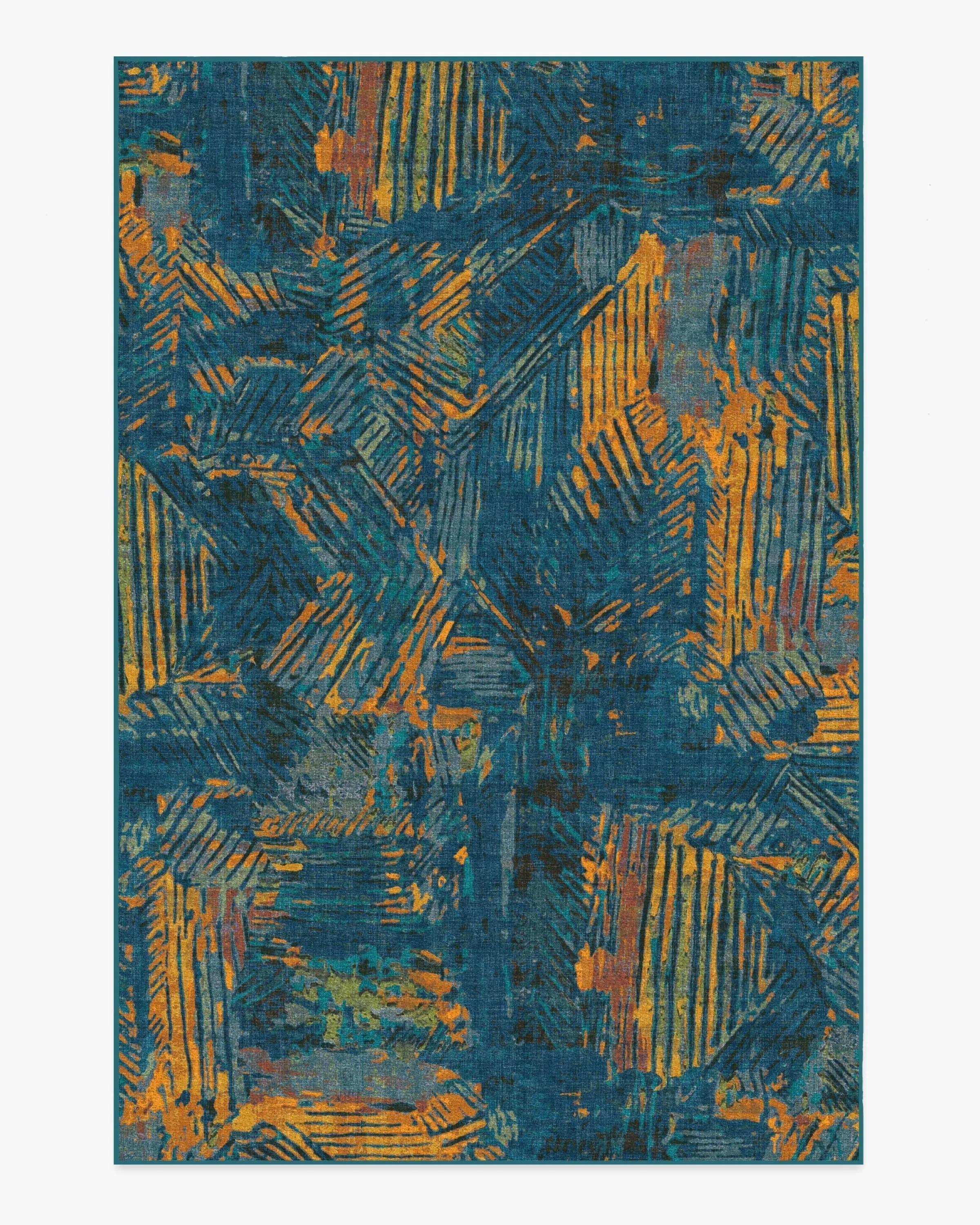 Machine Washable Area Rug - Royal Blue