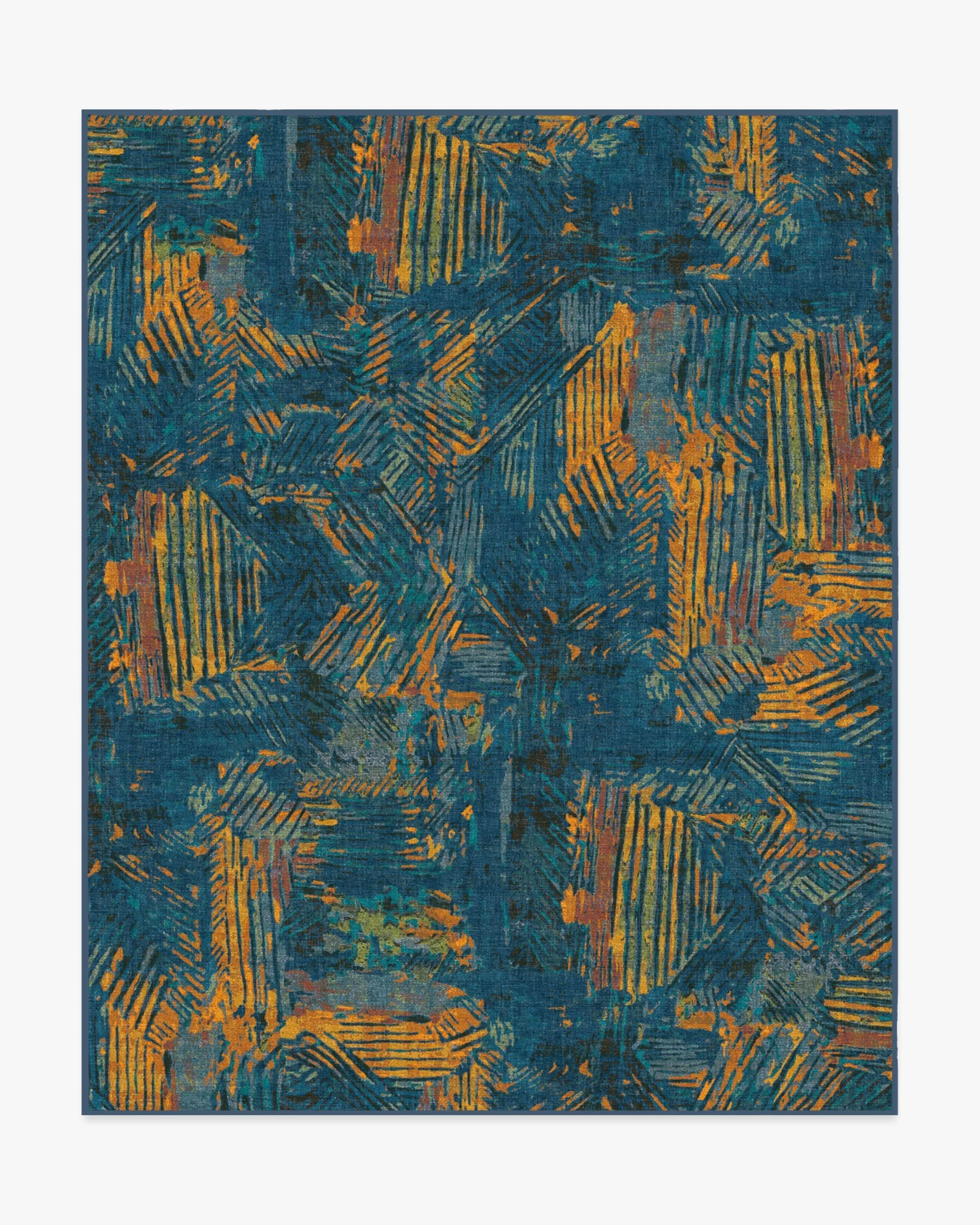 Machine Washable Area Rug - Royal Blue