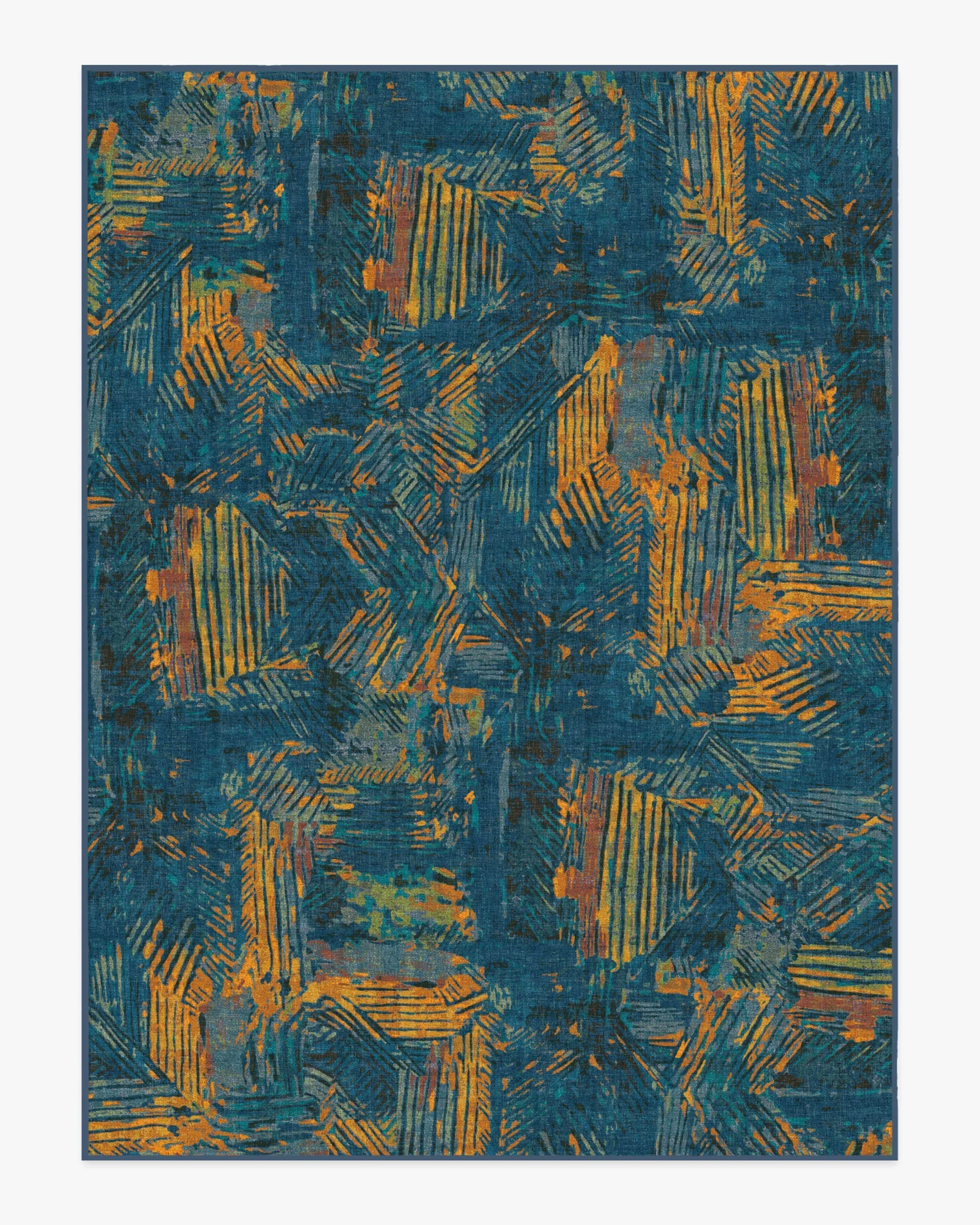 Machine Washable Area Rug - Royal Blue