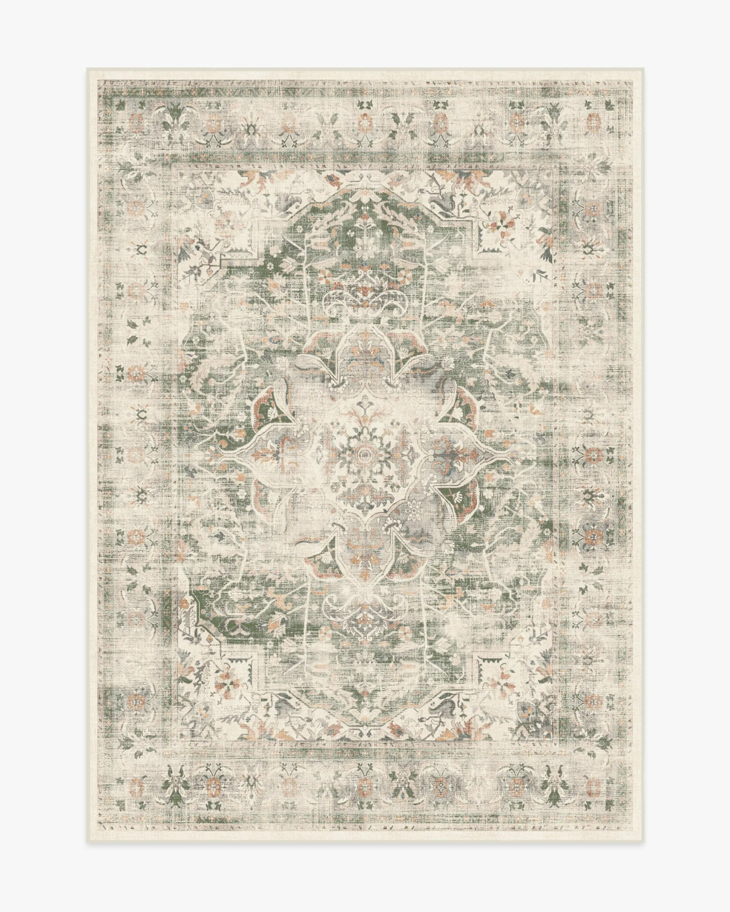 Machine Washable Area Rug - Sage, Chenille