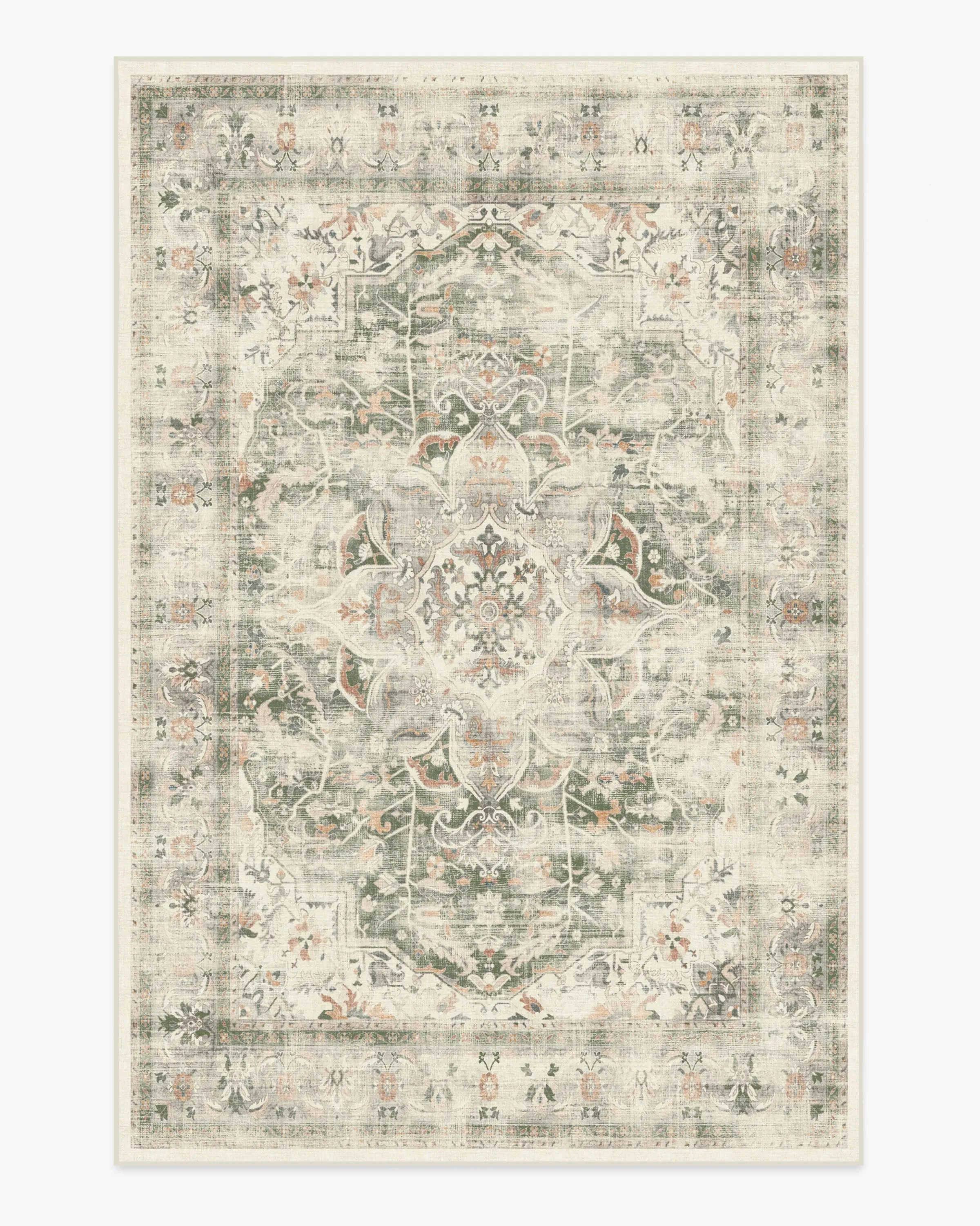 Machine Washable Area Rug - Sage, Chenille