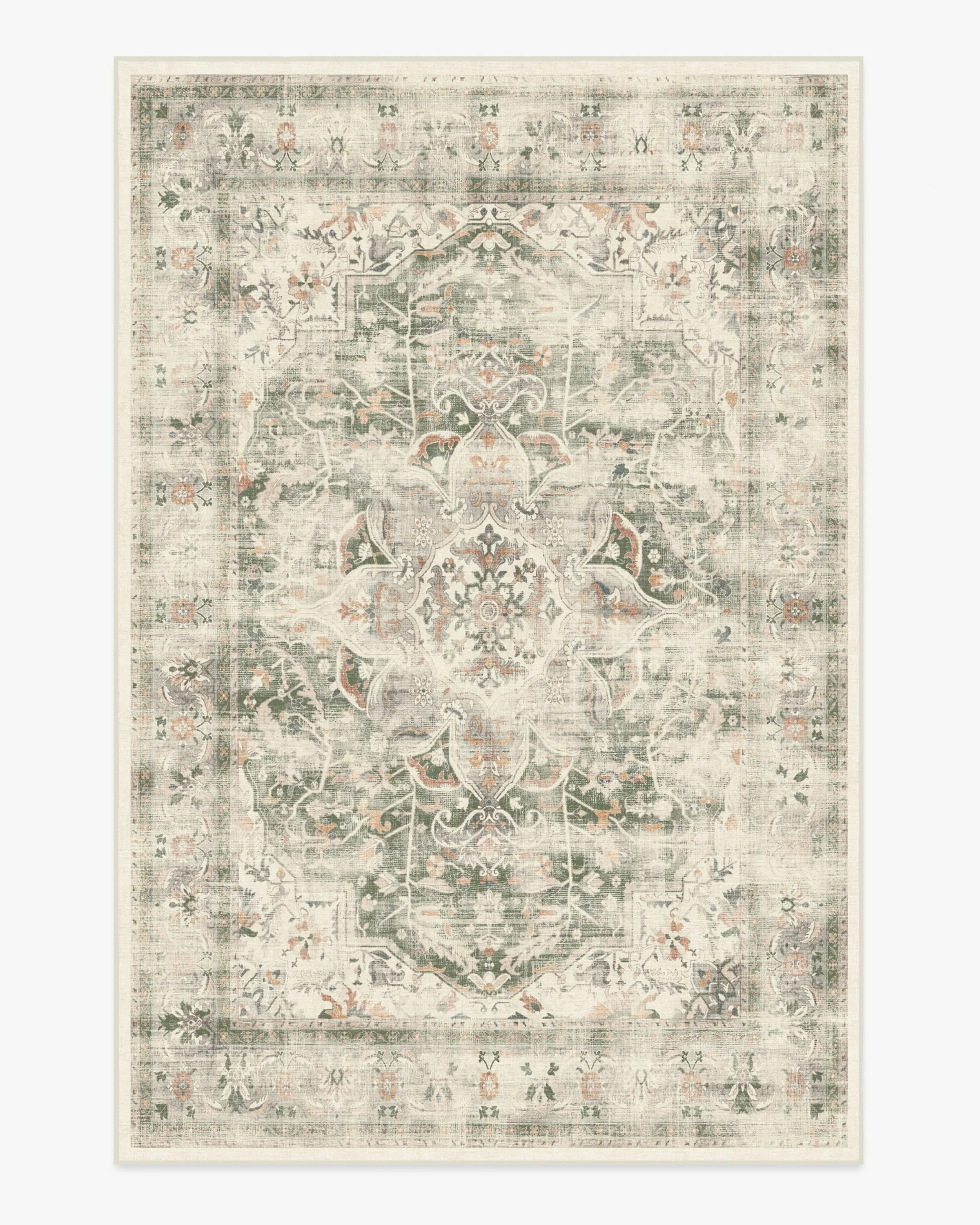 Machine Washable Area Rug - Sage, Chenille