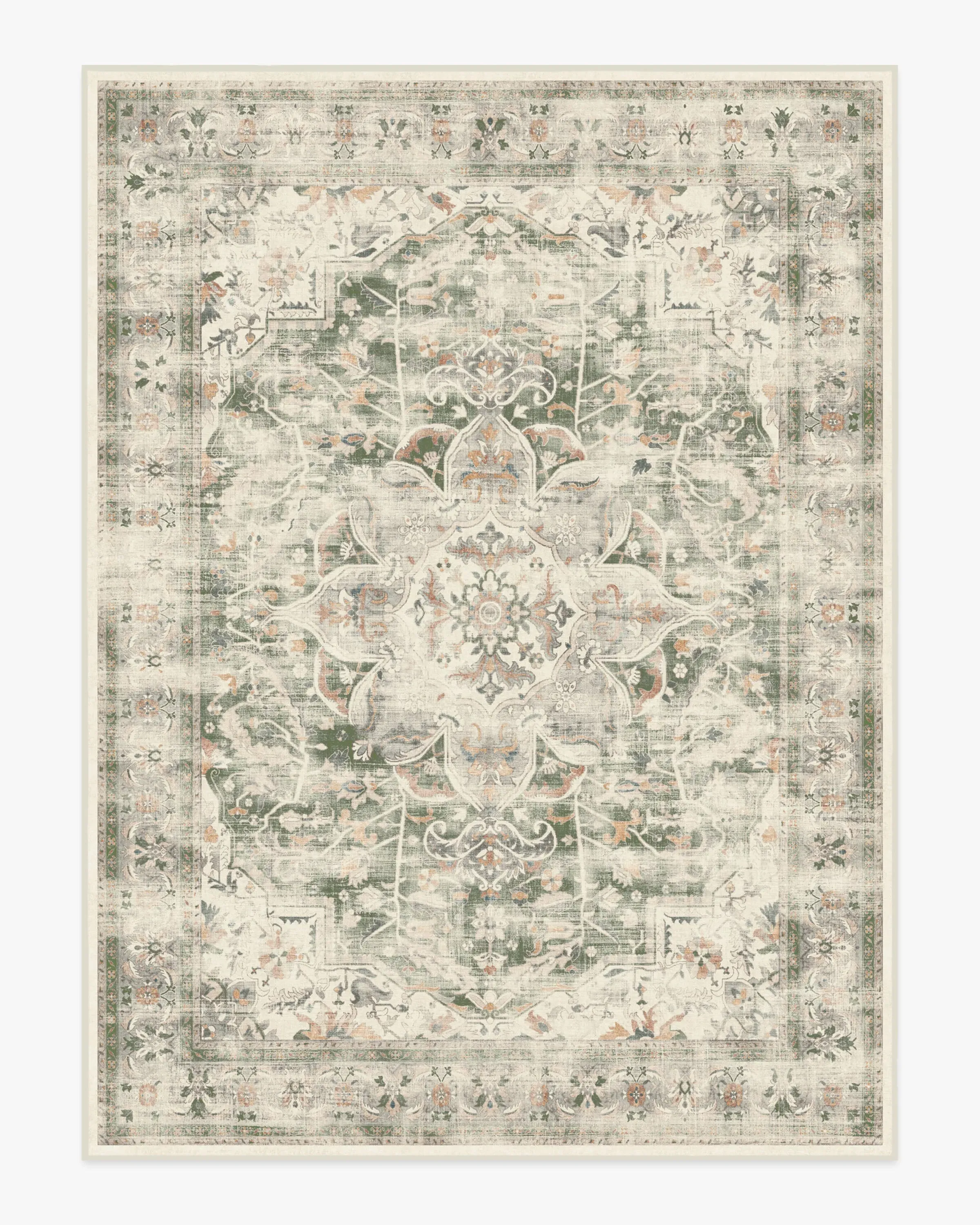Machine Washable Area Rug - Sage, Chenille