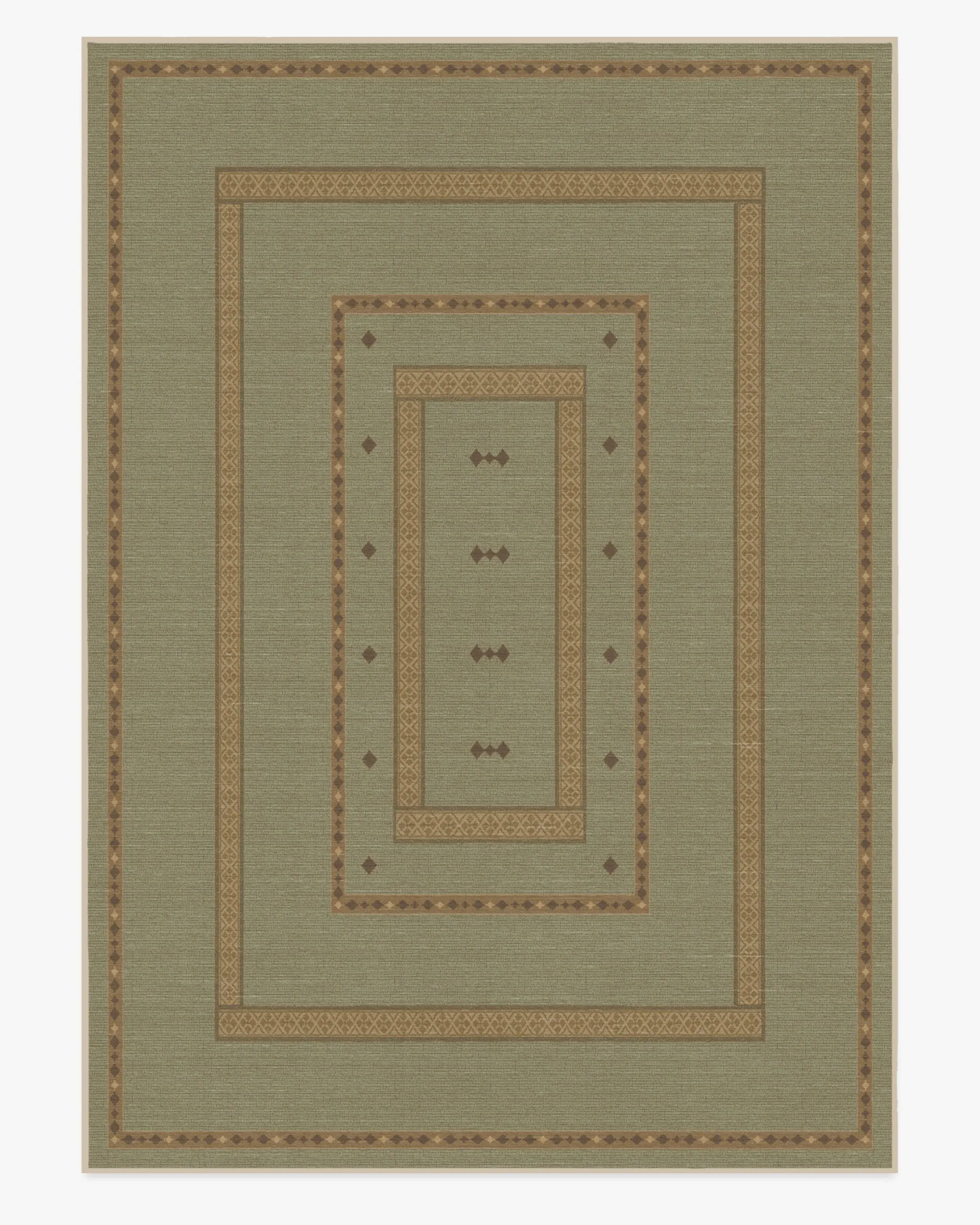 Machine Washable Area Rug - Sage Green