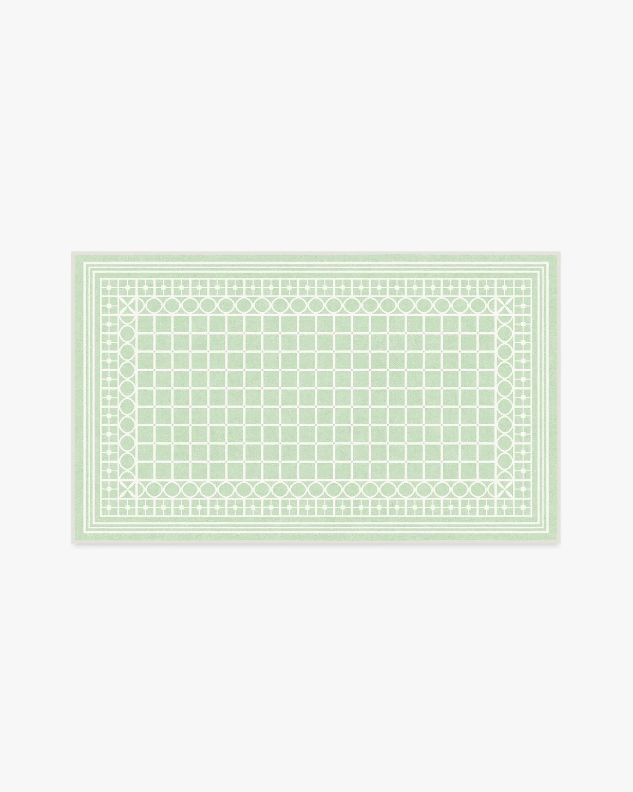 Machine Washable Area Rug - Sage Green
