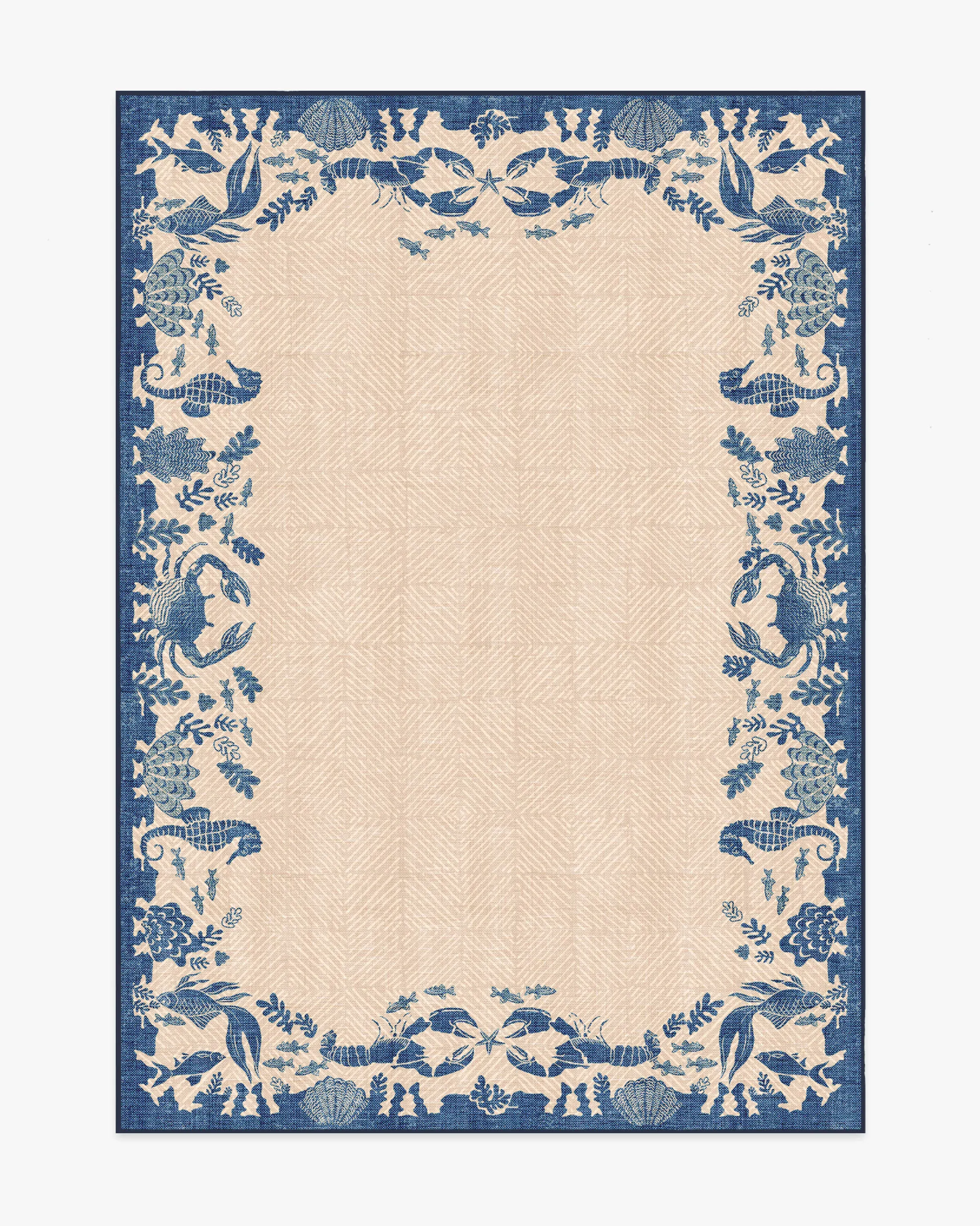 Machine Washable Area Rug - Sapphire Blue