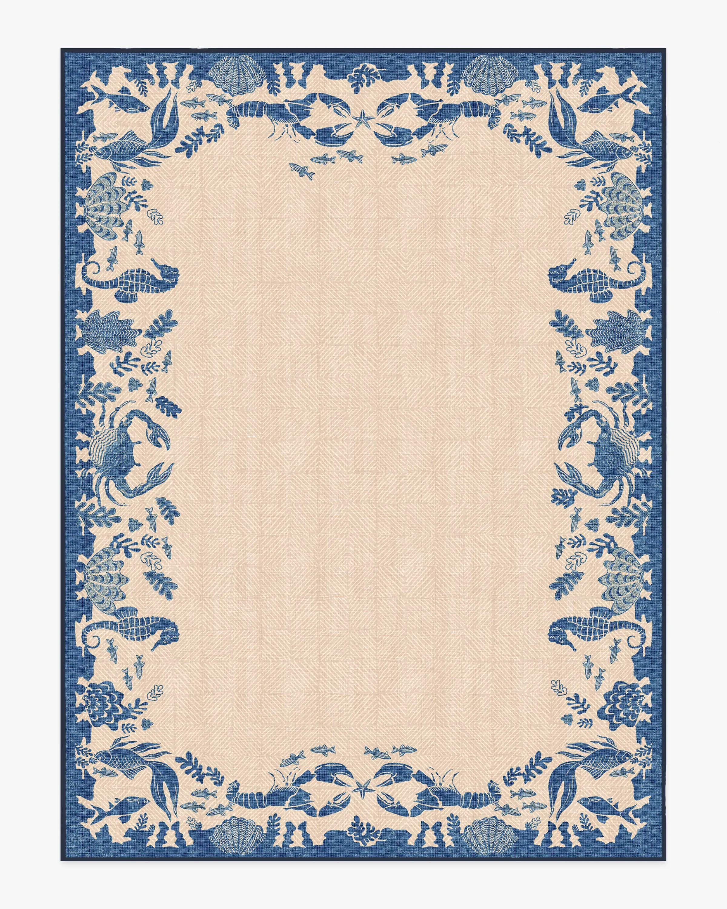 Machine Washable Area Rug - Sapphire Blue