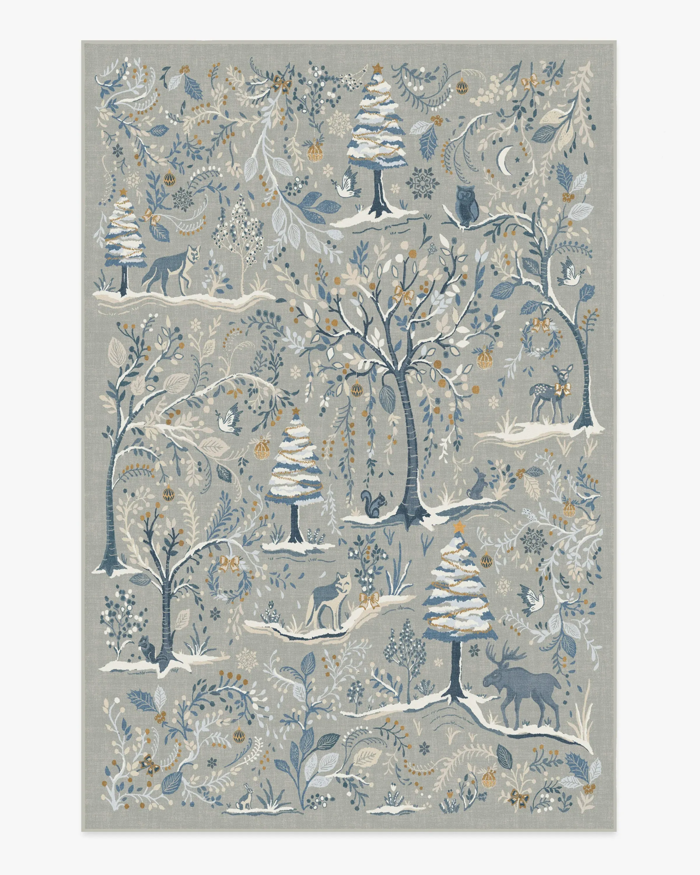 Machine Washable Area Rug - Silver