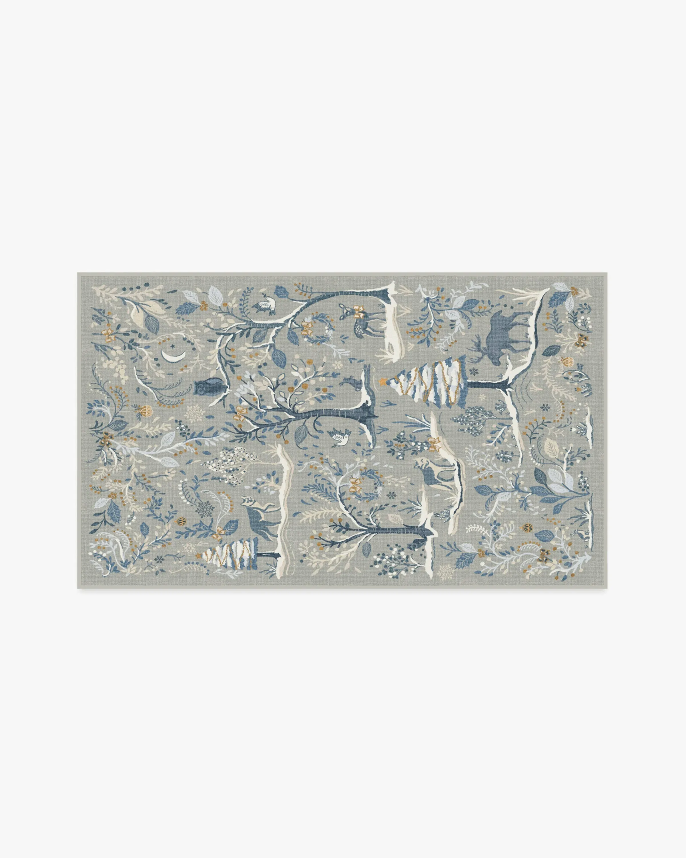 Machine Washable Area Rug - Silver