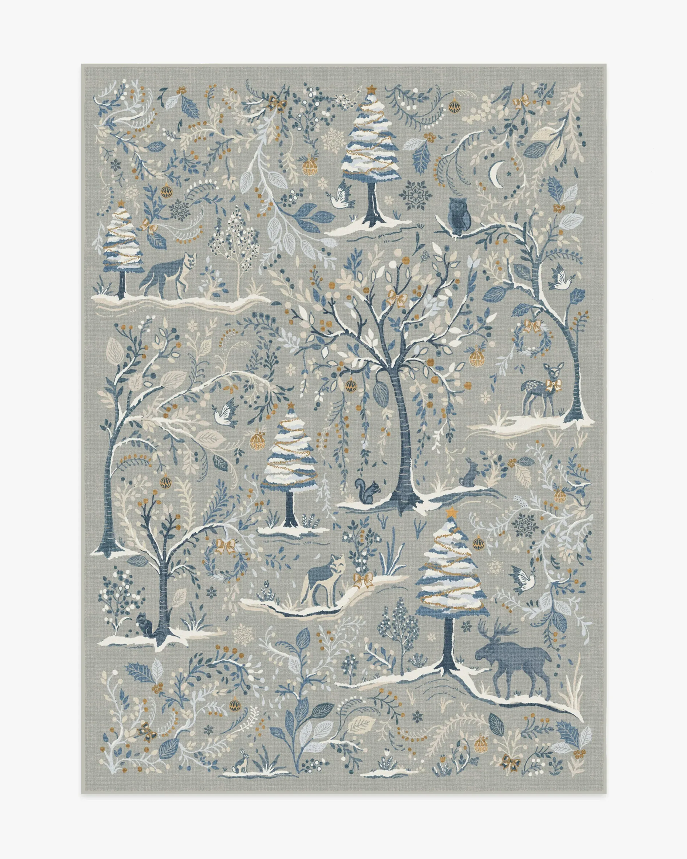 Machine Washable Area Rug - Silver