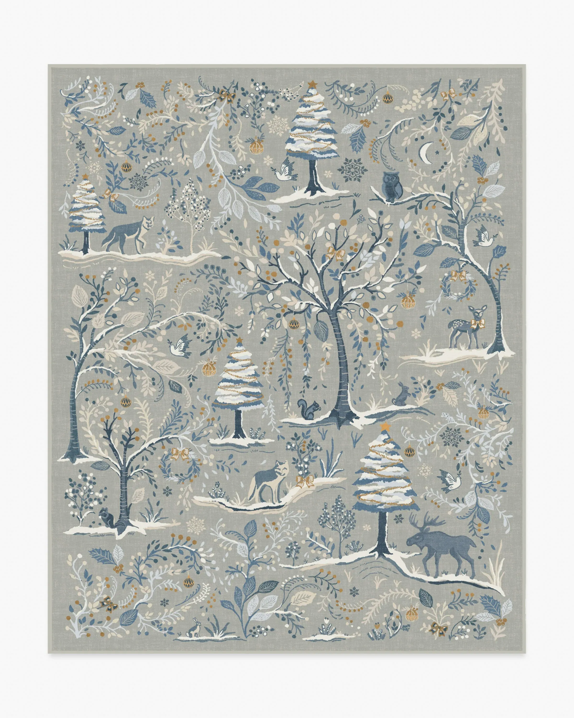 Machine Washable Area Rug - Silver
