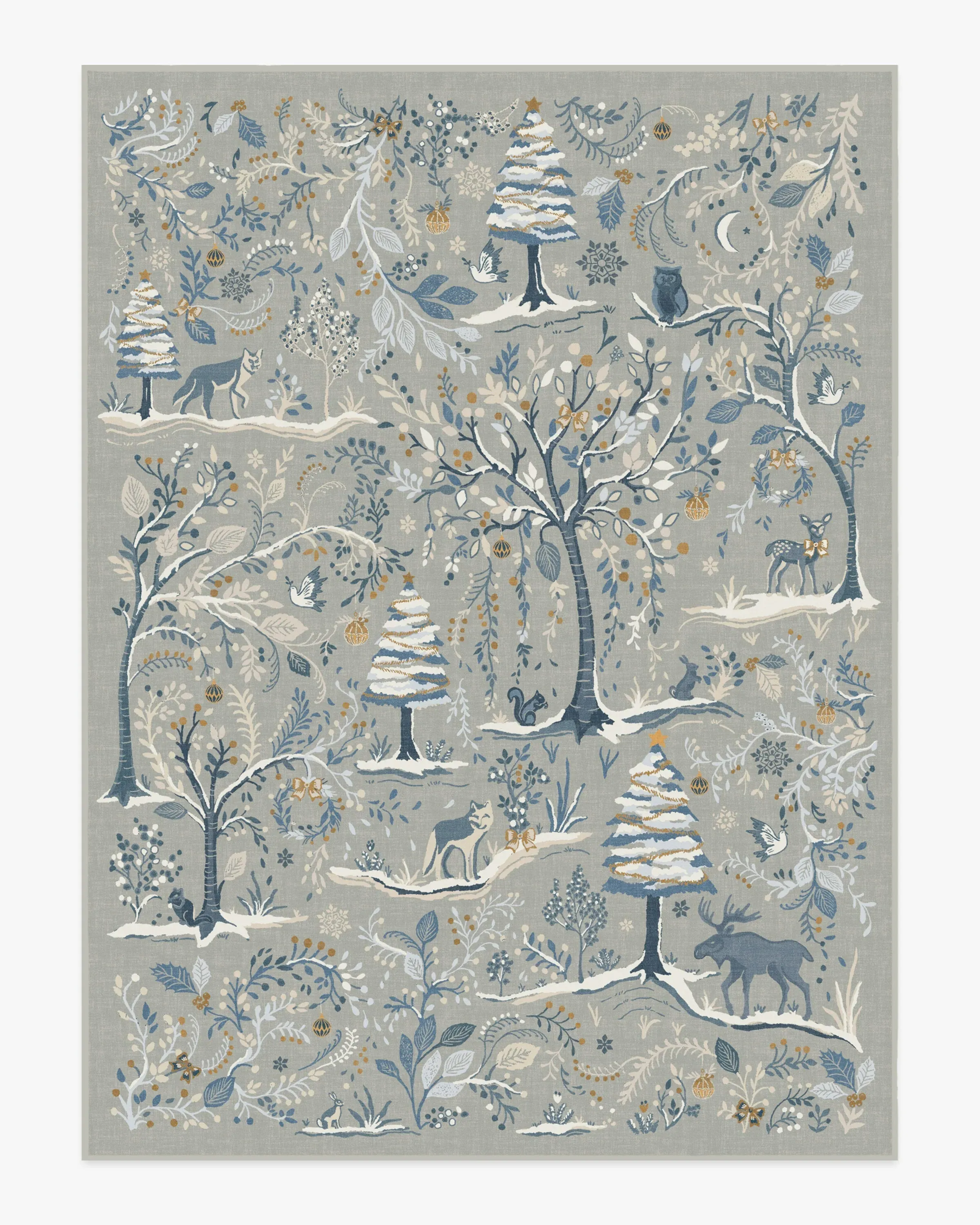 Machine Washable Area Rug - Silver