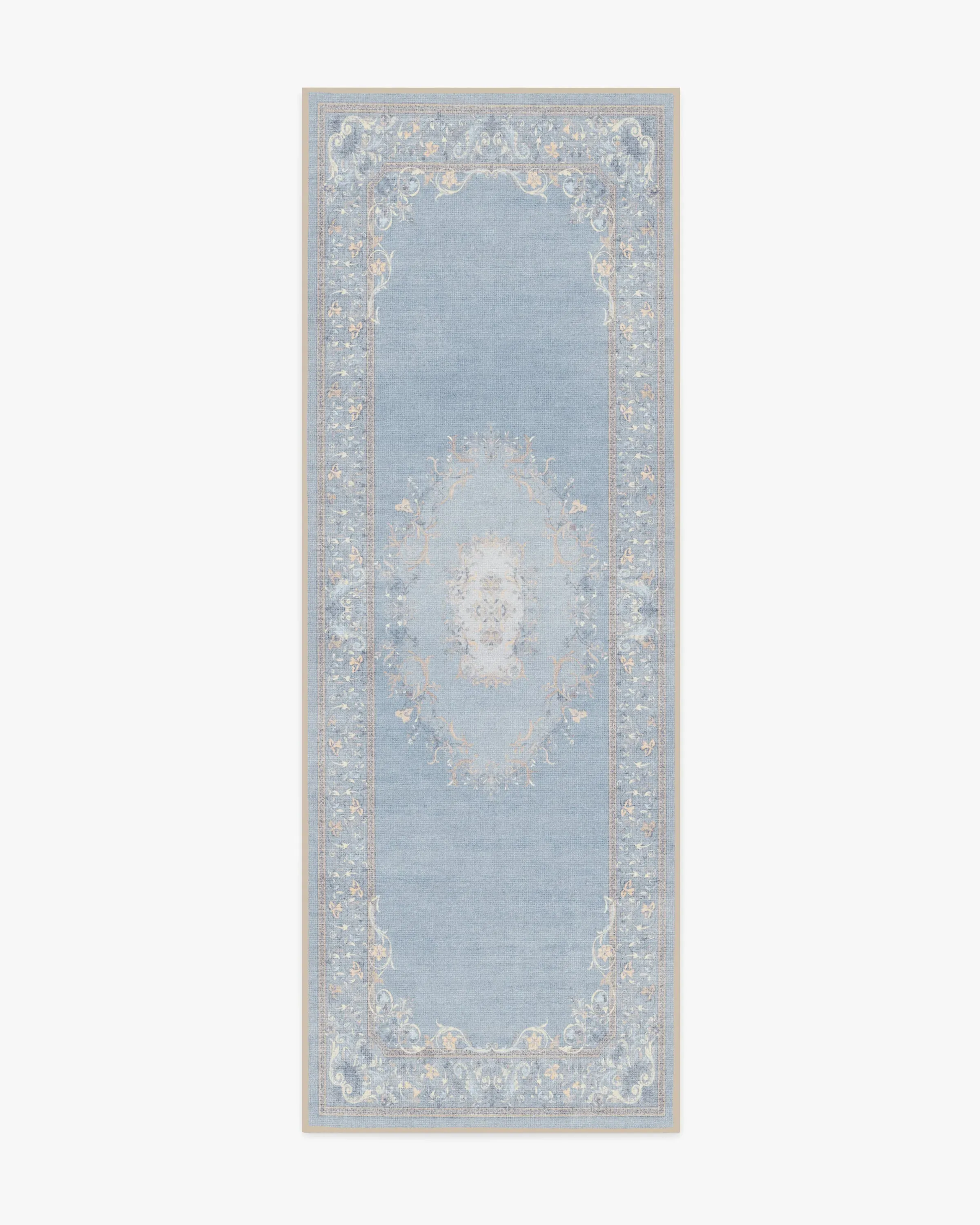 Machine Washable Area Rug - Soft Blue