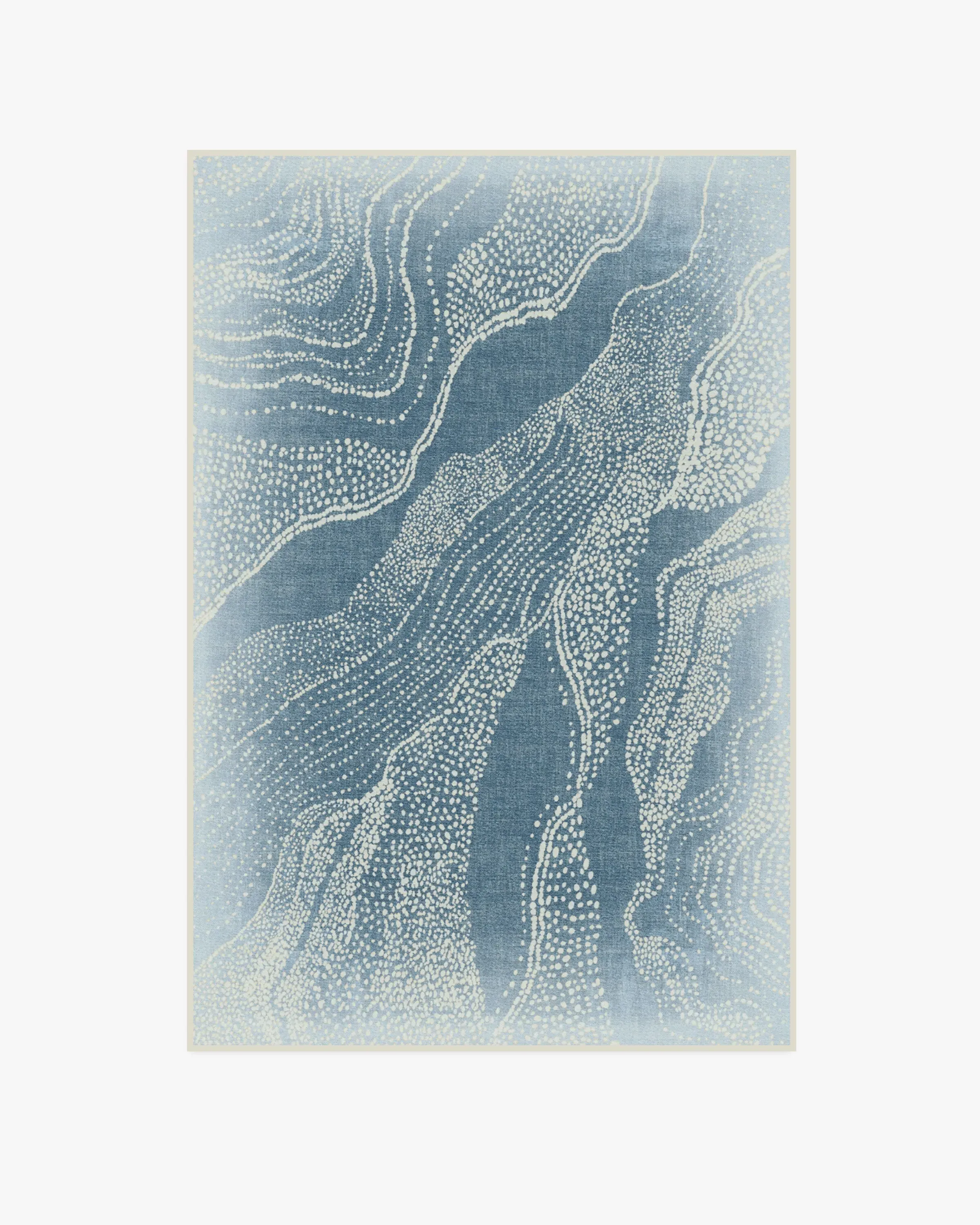 Machine Washable Area Rug - Soft Blue
