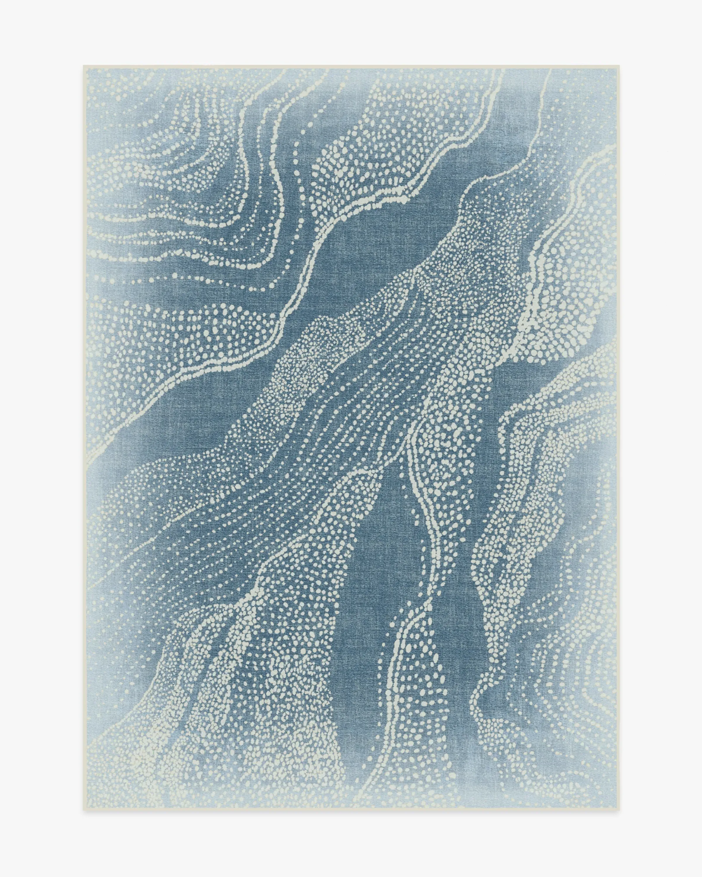 Machine Washable Area Rug - Soft Blue