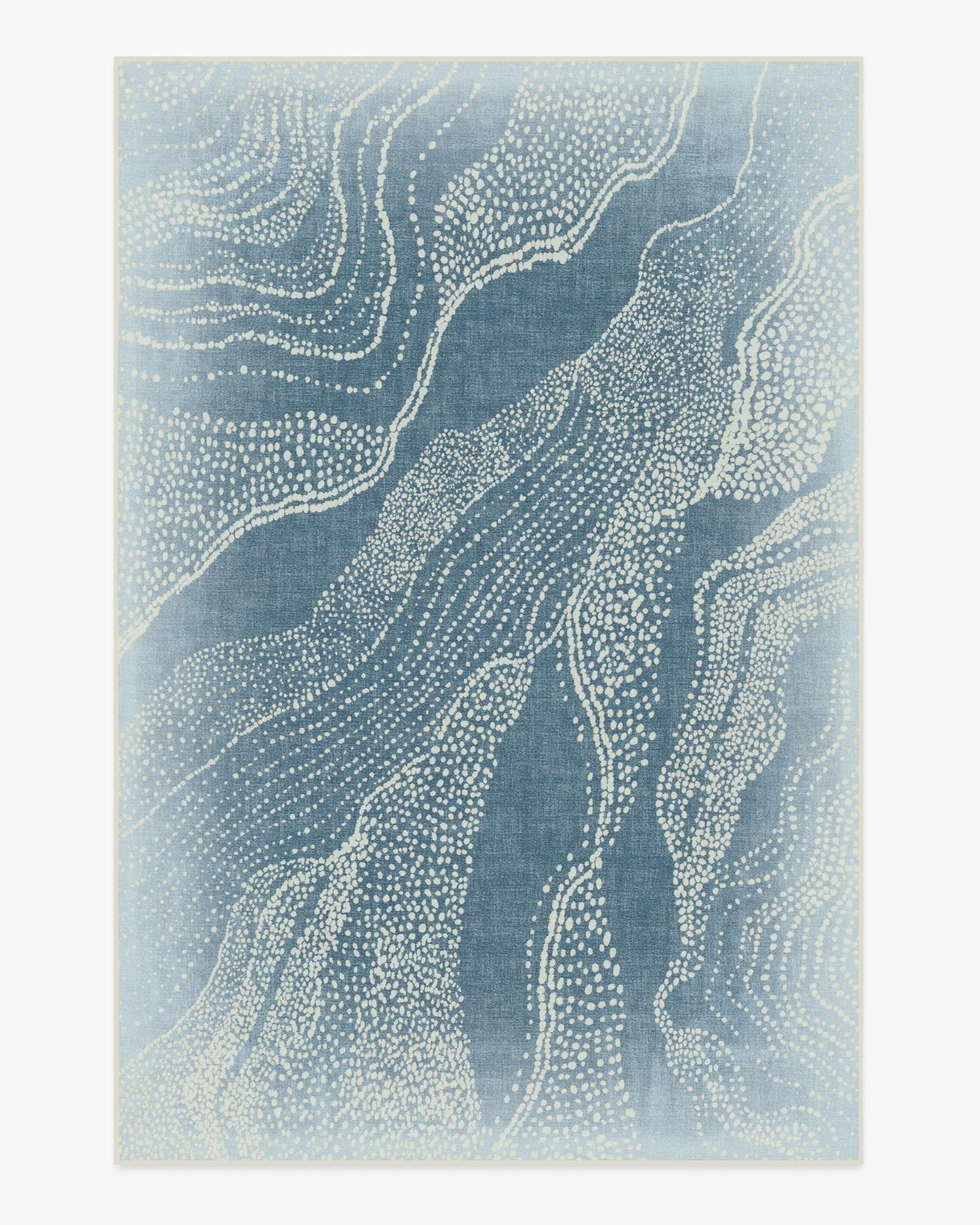 Machine Washable Area Rug - Soft Blue