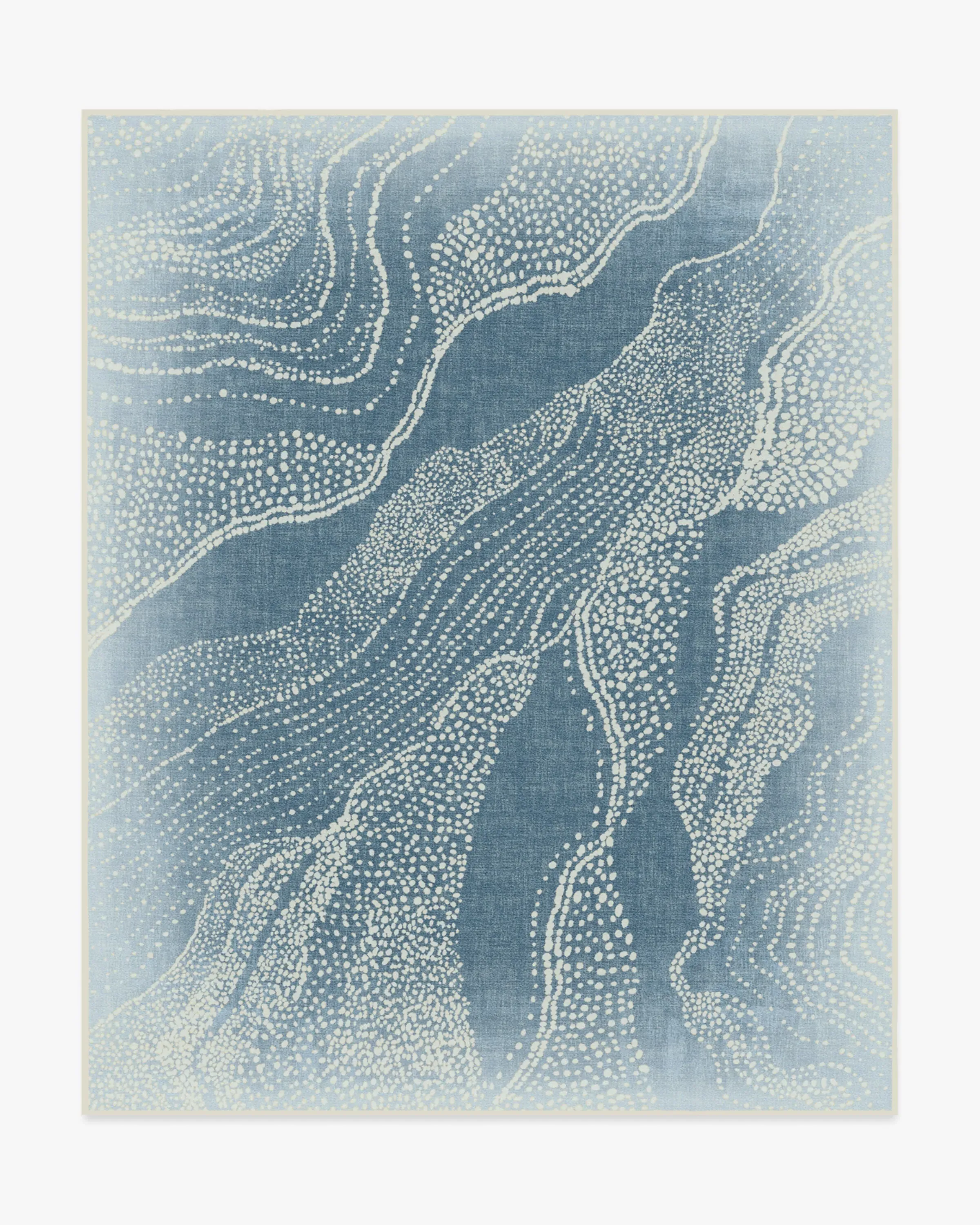 Machine Washable Area Rug - Soft Blue