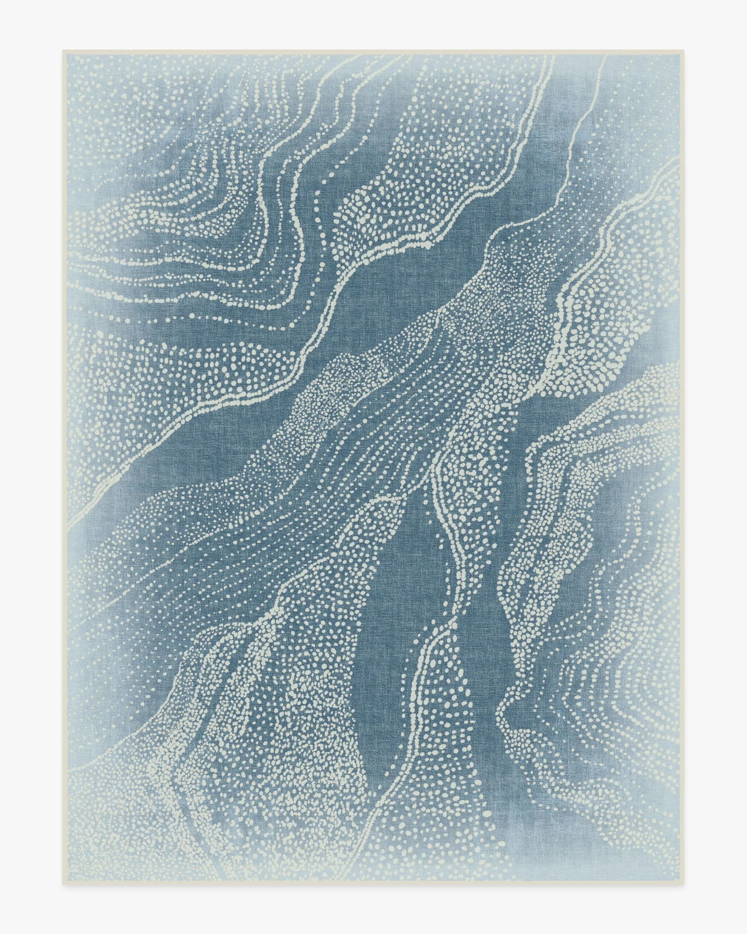Machine Washable Area Rug - Soft Blue