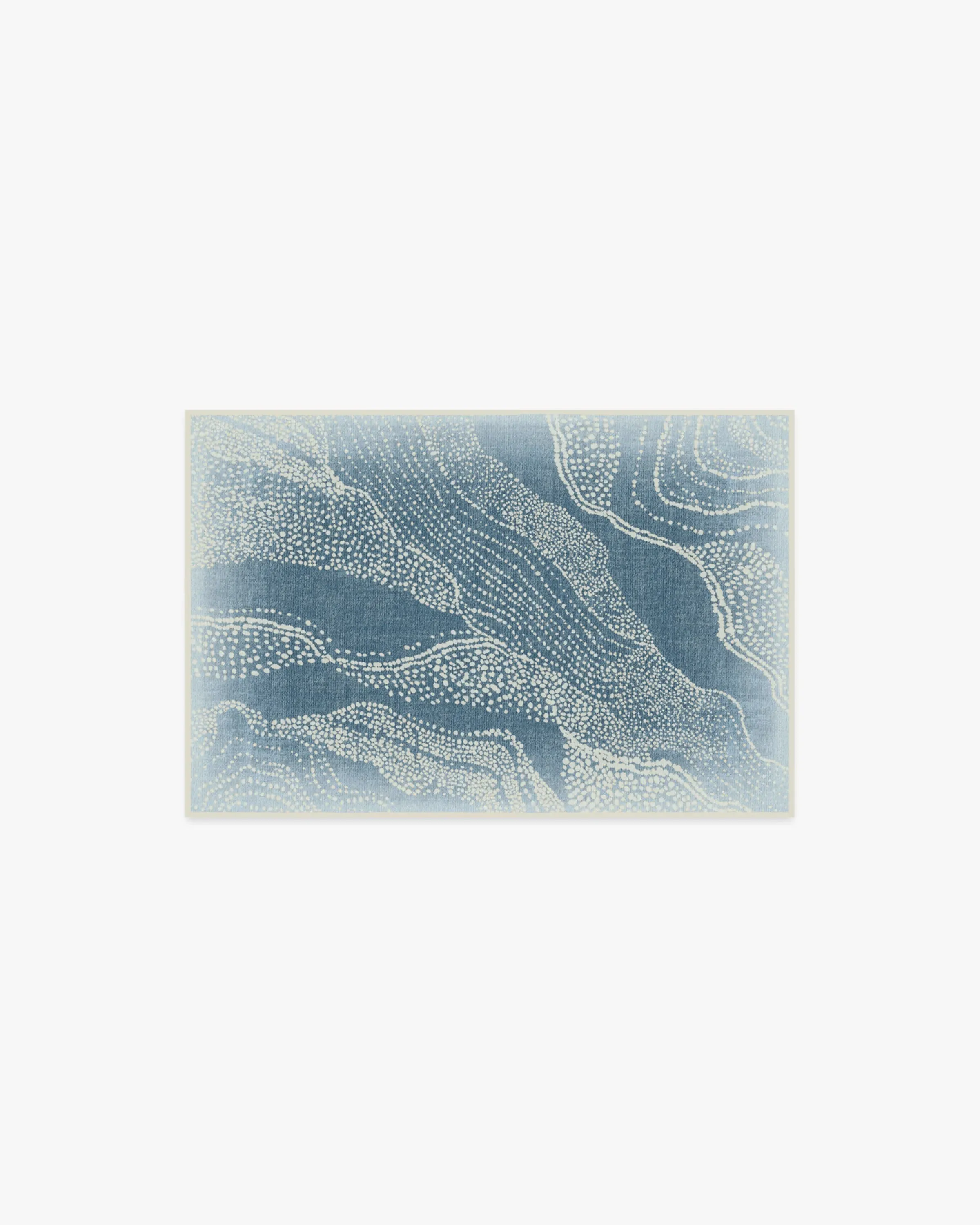 Machine Washable Area Rug - Soft Blue image